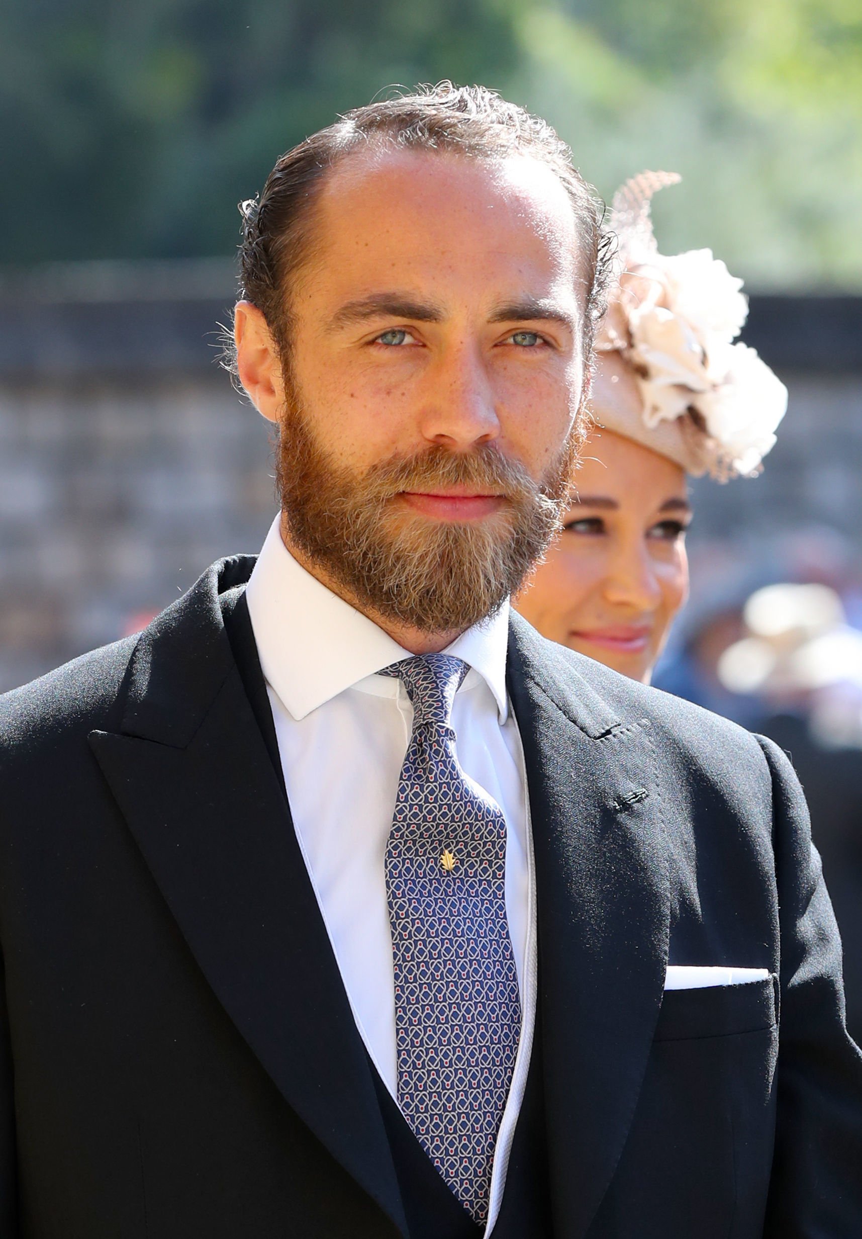 James Middleton arrives at St George's Chapel at Windsor Castle before the wedding of Prince Harry to Meghan Markle on May 19, 2018 in Windsor, England | Source: Getty Images