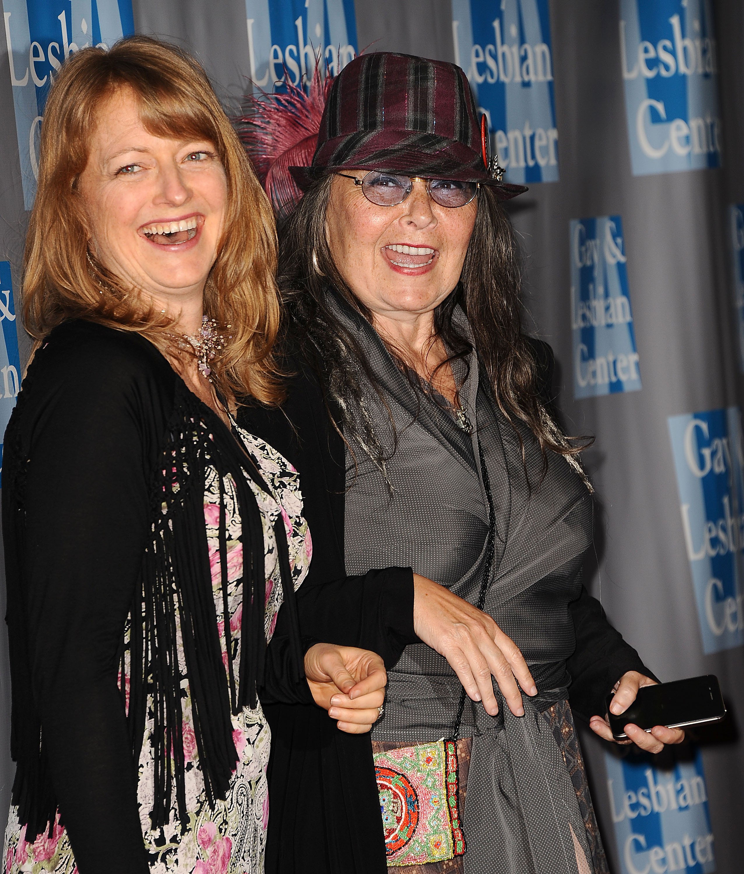 Brandi Brown and Roseanne Barr at the L.A. Gay & Lesbian Center's "An Evening With Women" on May 19, 2012, in Beverly Hills, California. | Source: Getty Images