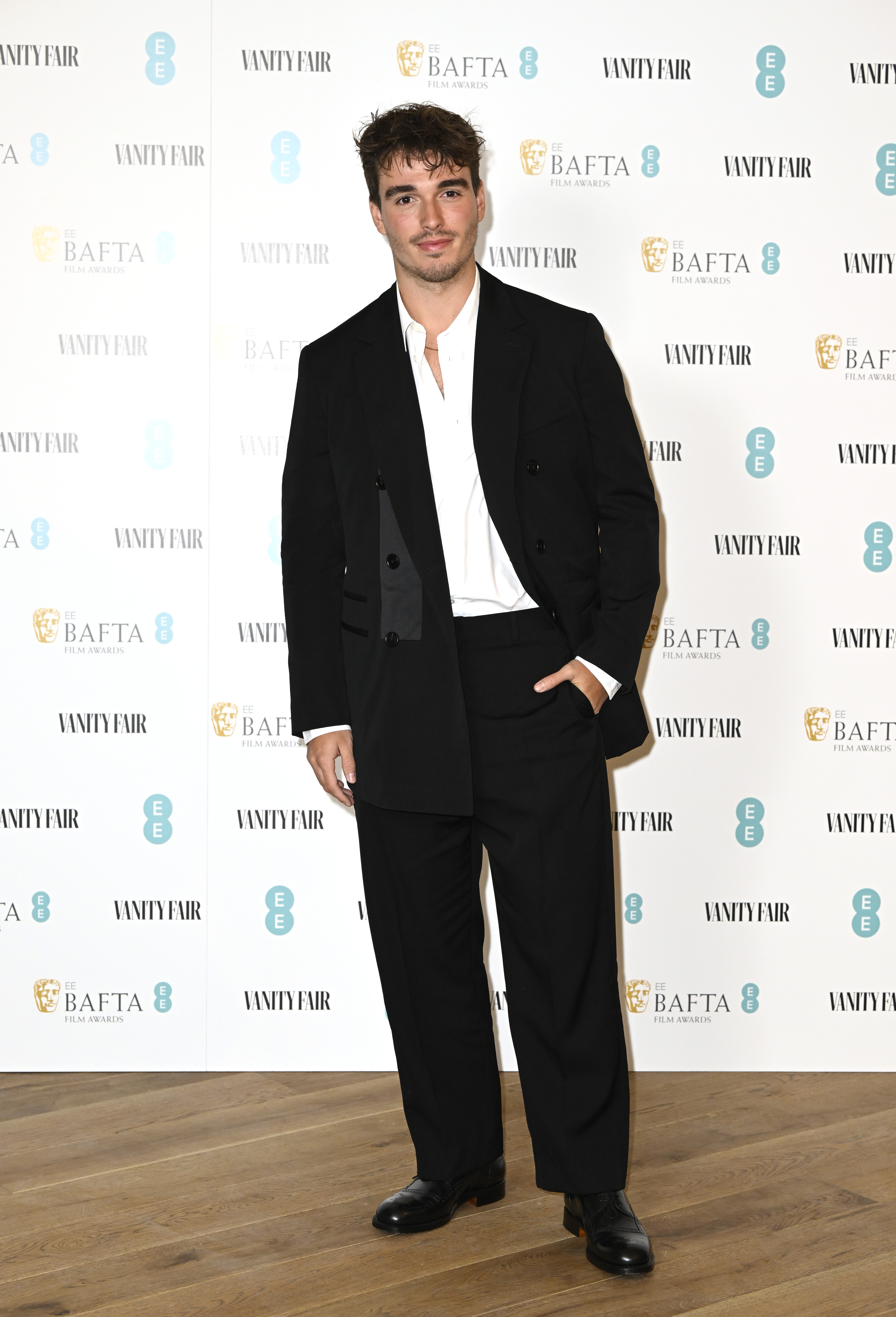 Corey Mylchreest at the Vanity Fair EE Rising Star party on February 2, 2023, in London | Source: Getty Images