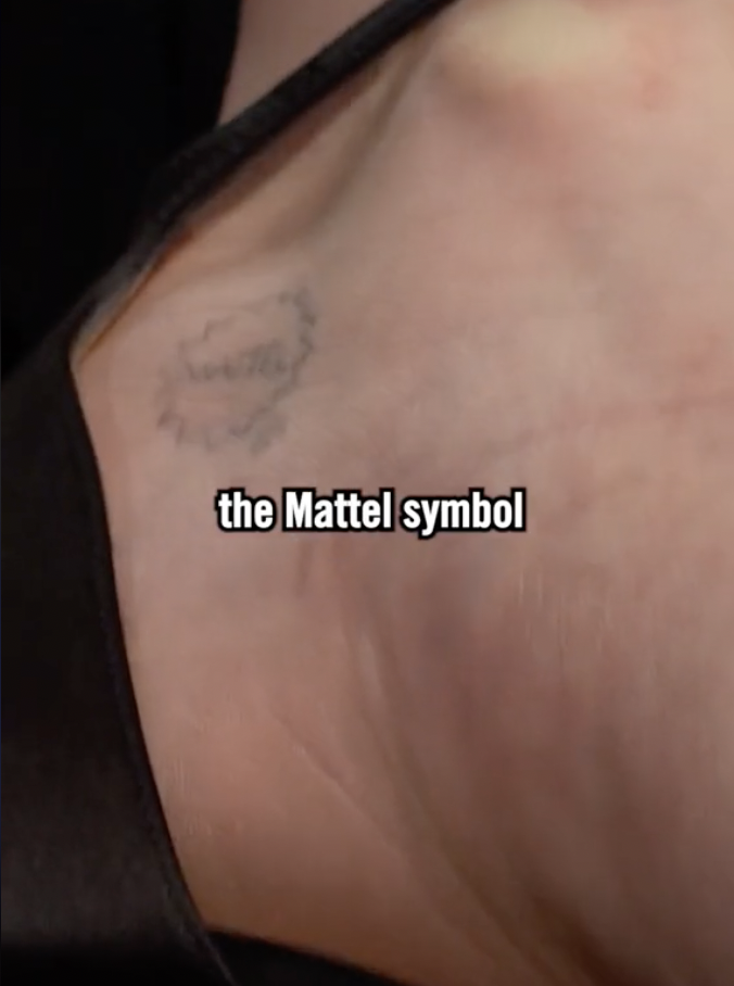 Emma Roberts' ankle tattoo, dated February 2023 | Source: TikTok/LateLateShow