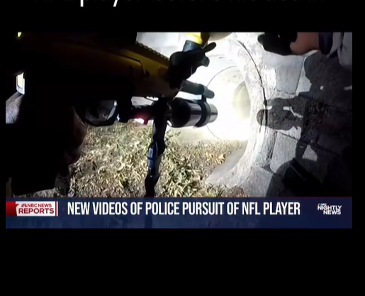 The police searches tunnels and fires pepper balls during their chase, as seen from a video post dated November 27, 2025. | Source: Facebook Reel/NBCNightlyNewswithTomLlamas