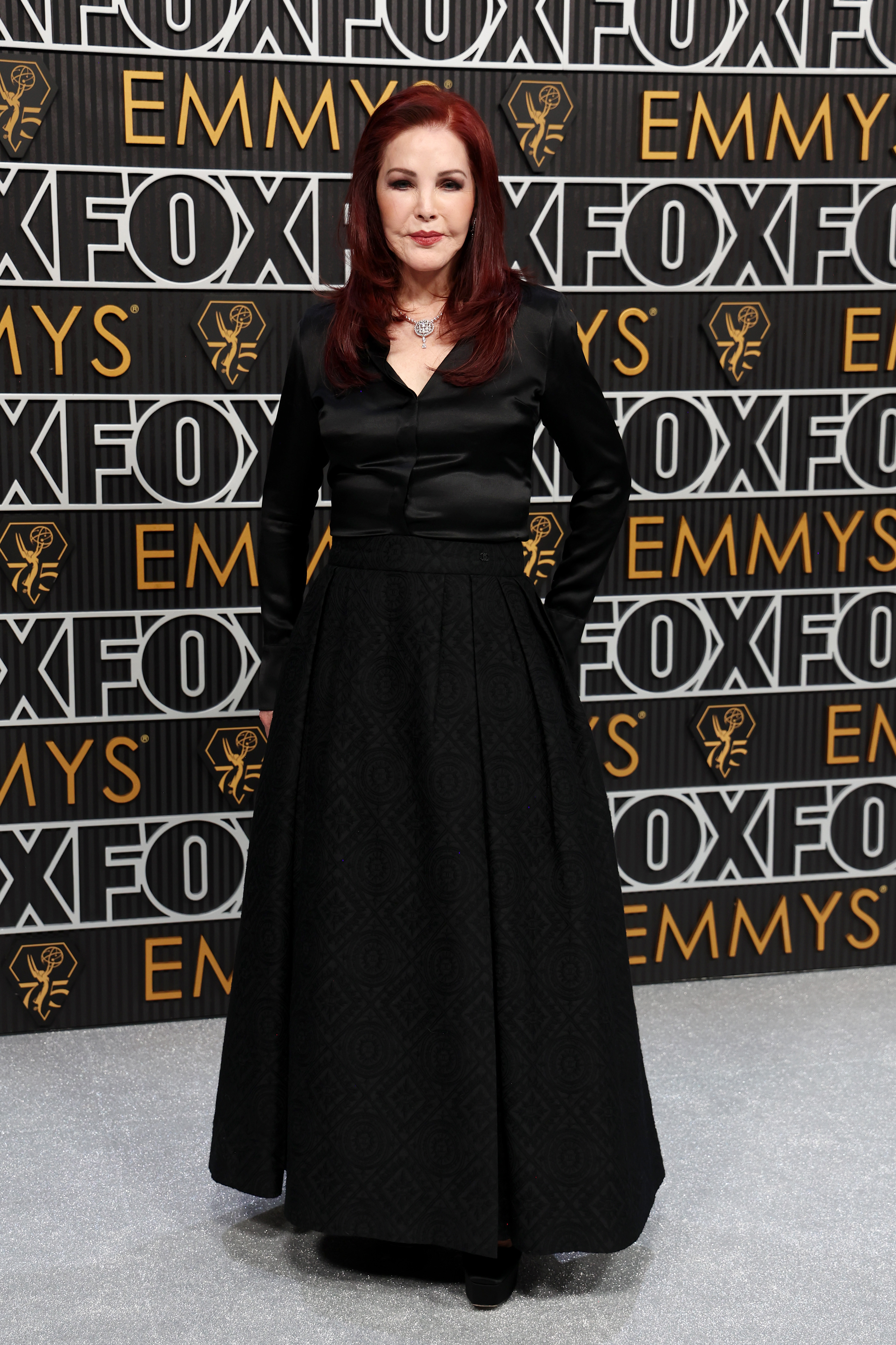 Priscilla Presley attends the 75th Primetime Emmy Awards at Peacock Theater on January 15, 2024, in Los Angeles, California | Source: Getty Images