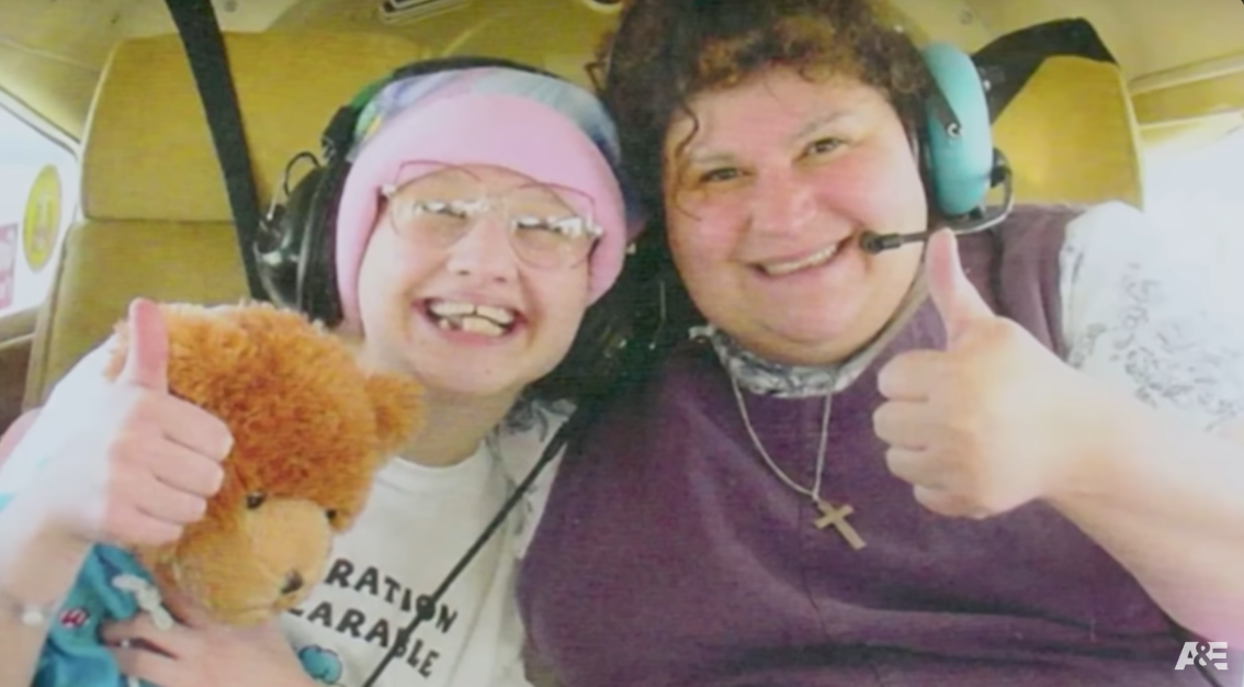 Gypsy Rose Blanchard and her mother, Dee Dee Blanchard as seen in a YouTube video dated February 7, 2023. | Source: YouTube/AETV