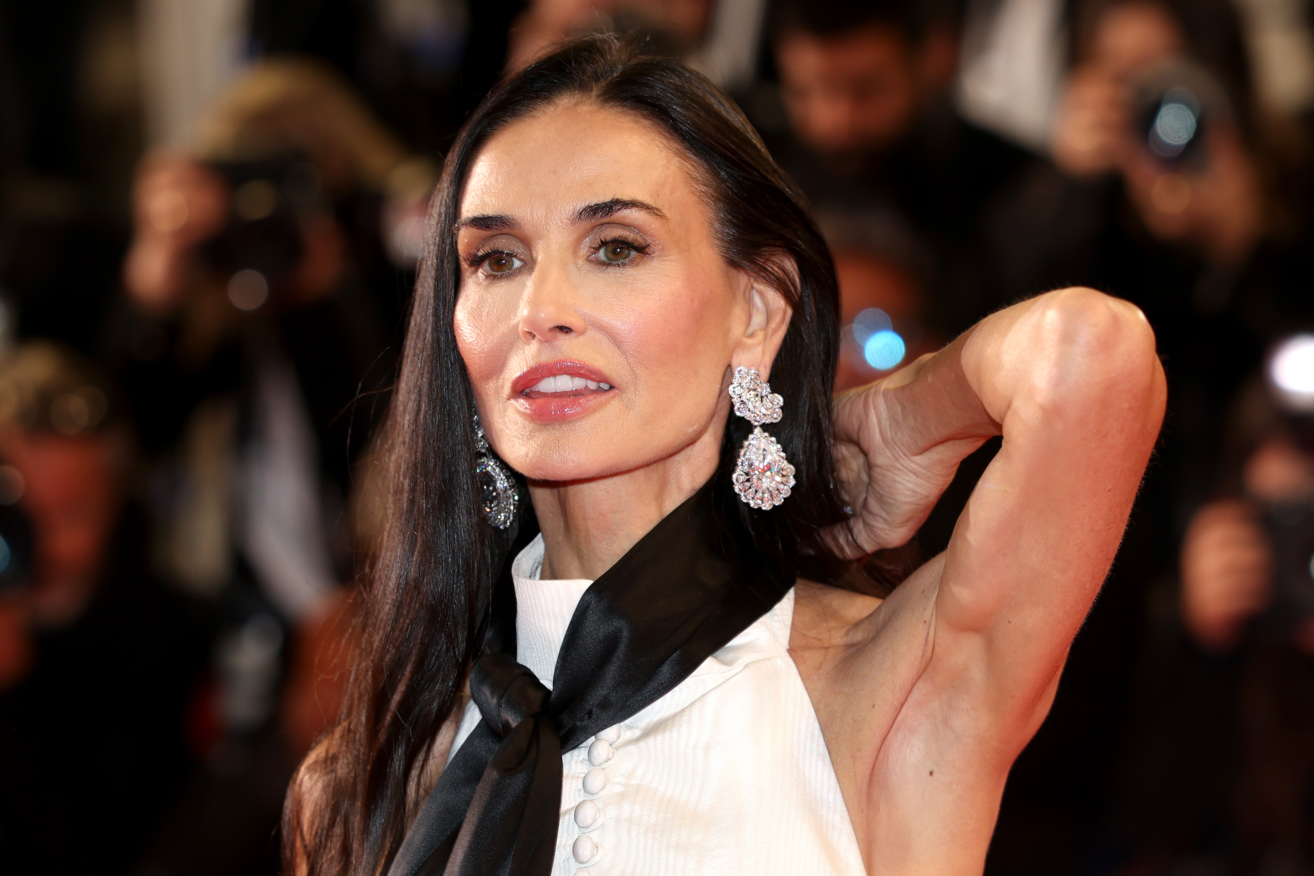 Demi Moore attends the "The Man I Love" screening during the 79th annual Cannes Film Festival at Palais des Festivals on May 20, 2026 in Cannes, France. | Source: Getty Images