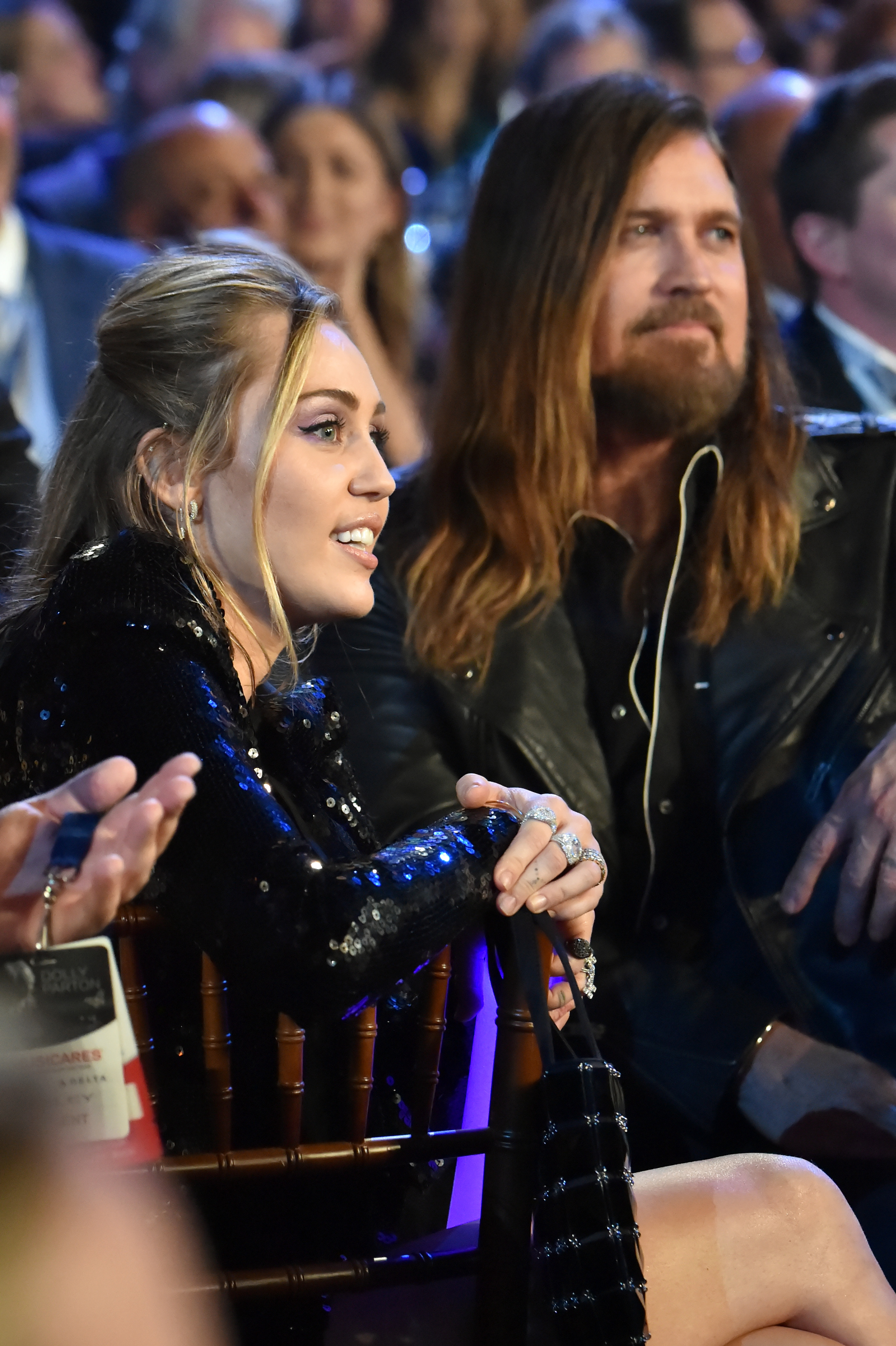 Miley Cyrus and Billy Ray Cyrus in Los Angeles, California, on February 8, 2019 | Source: Getty Images