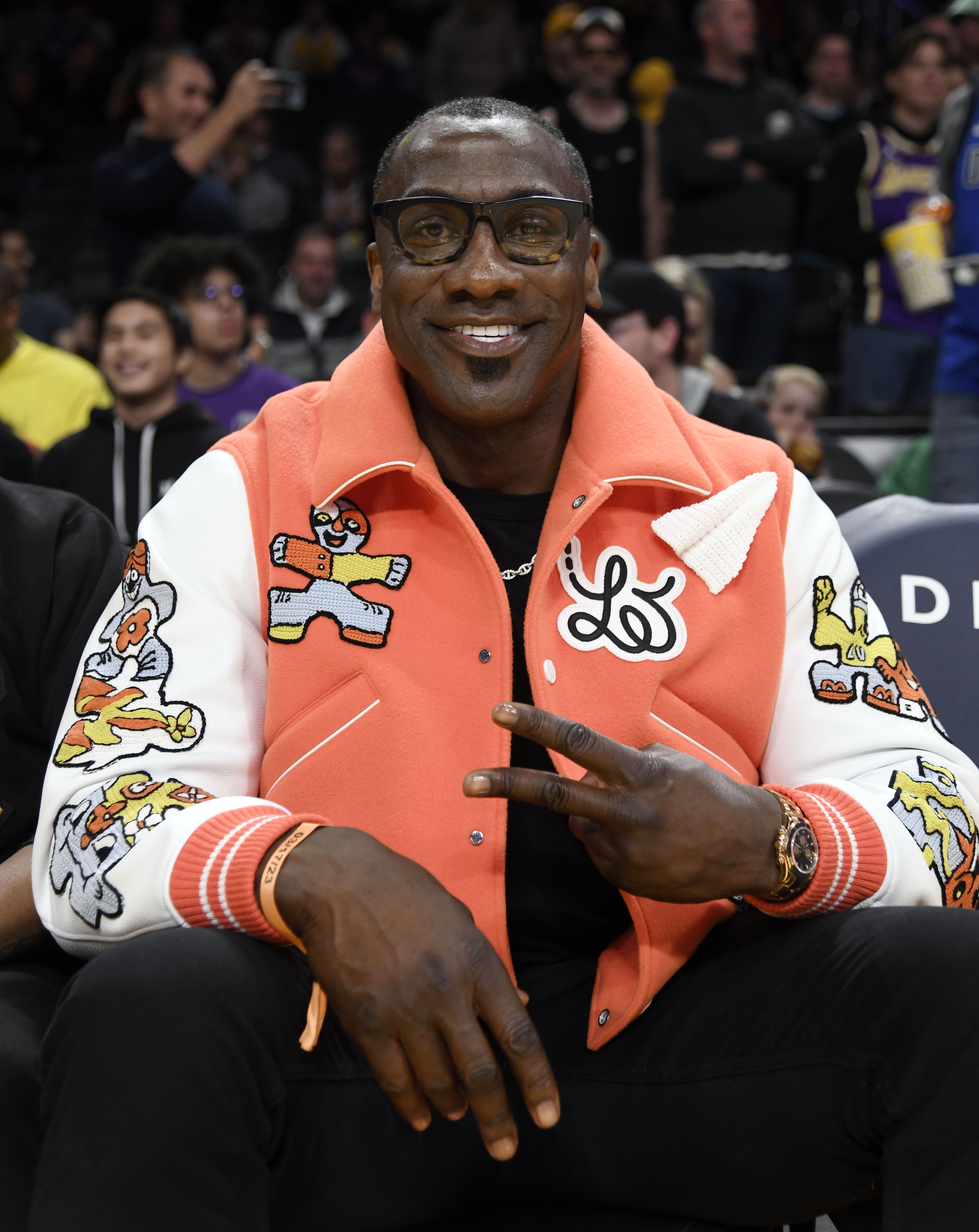 Shannon Sharpe at a basketball game between Dallas Mavericks and Los Angeles Lakers on March 17, 2023, in Los Angeles, California. | Source: Getty Images