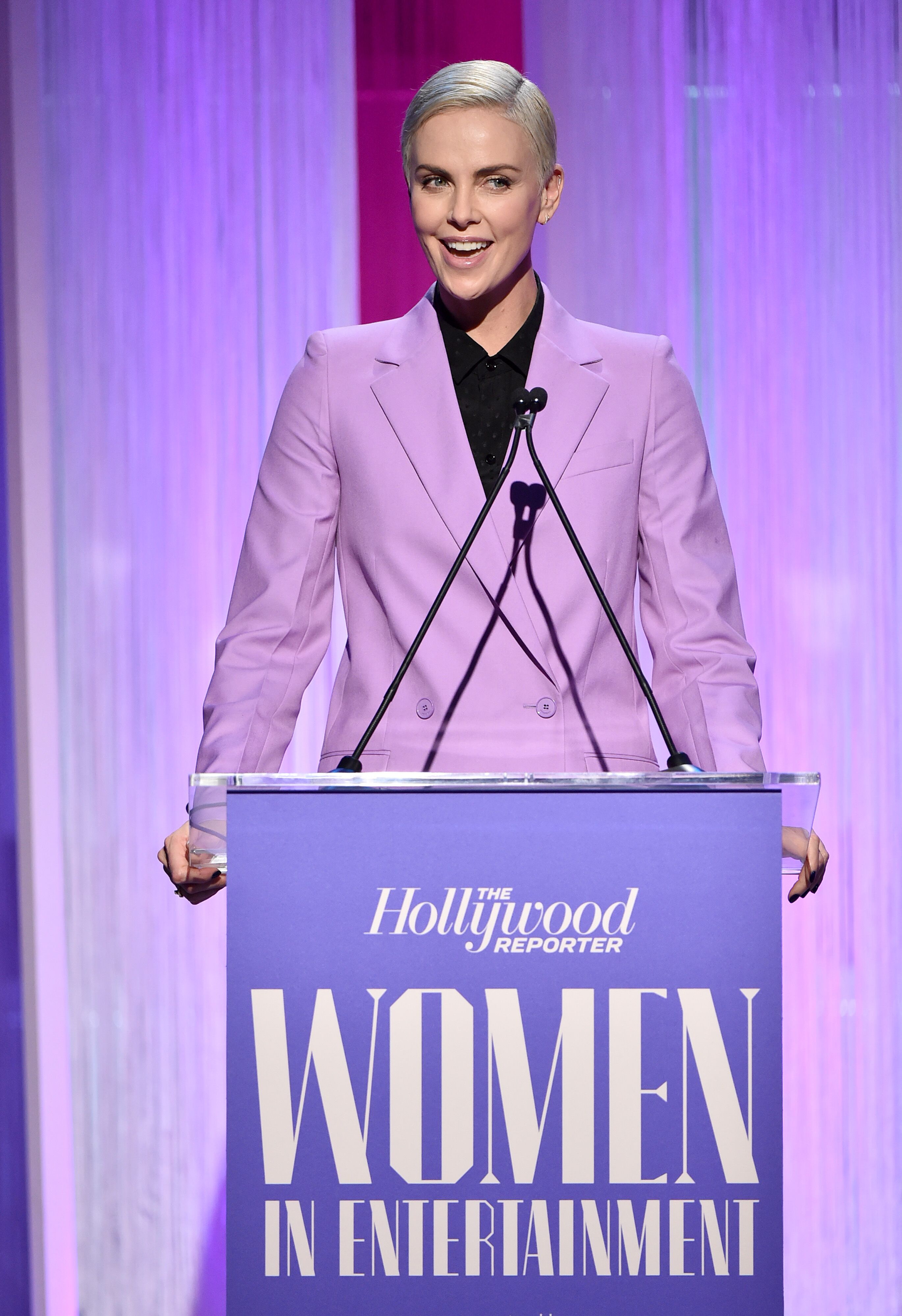 Charlize Theron attends The Hollywood Reporter's Power 100 Women in Entertainment at Milk Studios. | Source: Getty Images