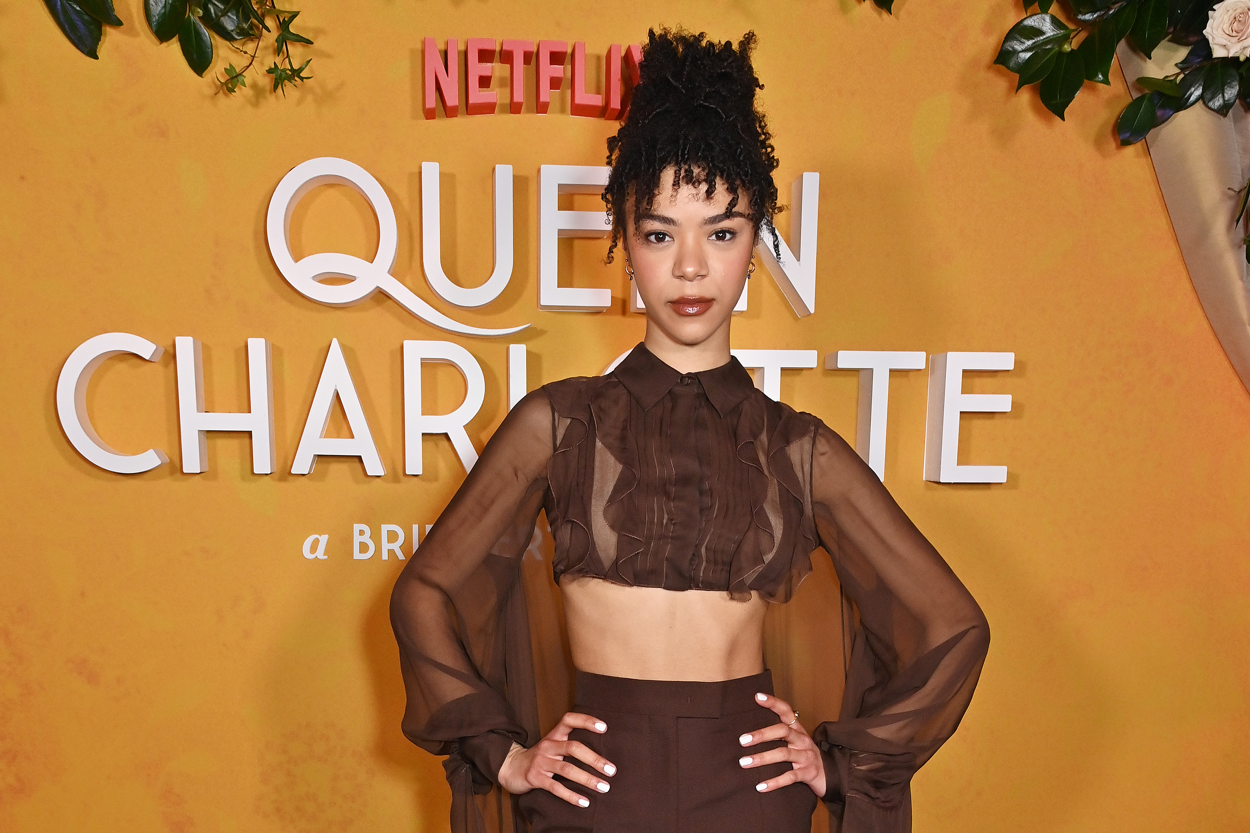 India Ria Amarteifio at the Valentine's Day Global Teaser Trailer Reveal for "Queen Charlotte: A Bridgerton Story" at Claridge's Hotel, on February 14, 2023, in London, England. | Source: Getty Images