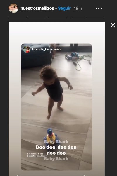 Tadeo caminando en video. |Foto: Captura de Instagram/nuestrosmellizos