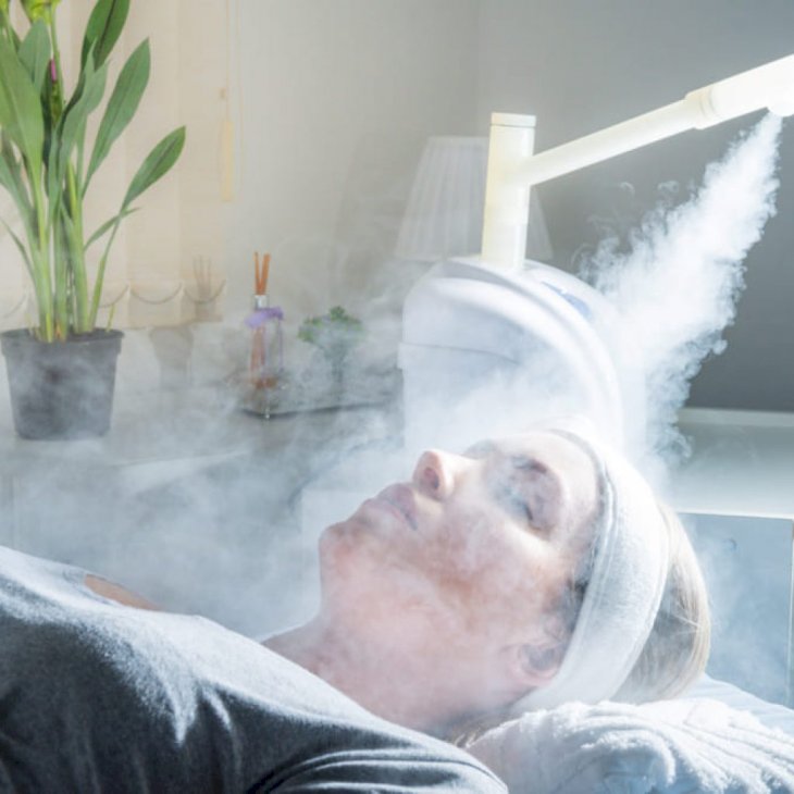 Woman undergoing facial steaming | Source: Shutterstock