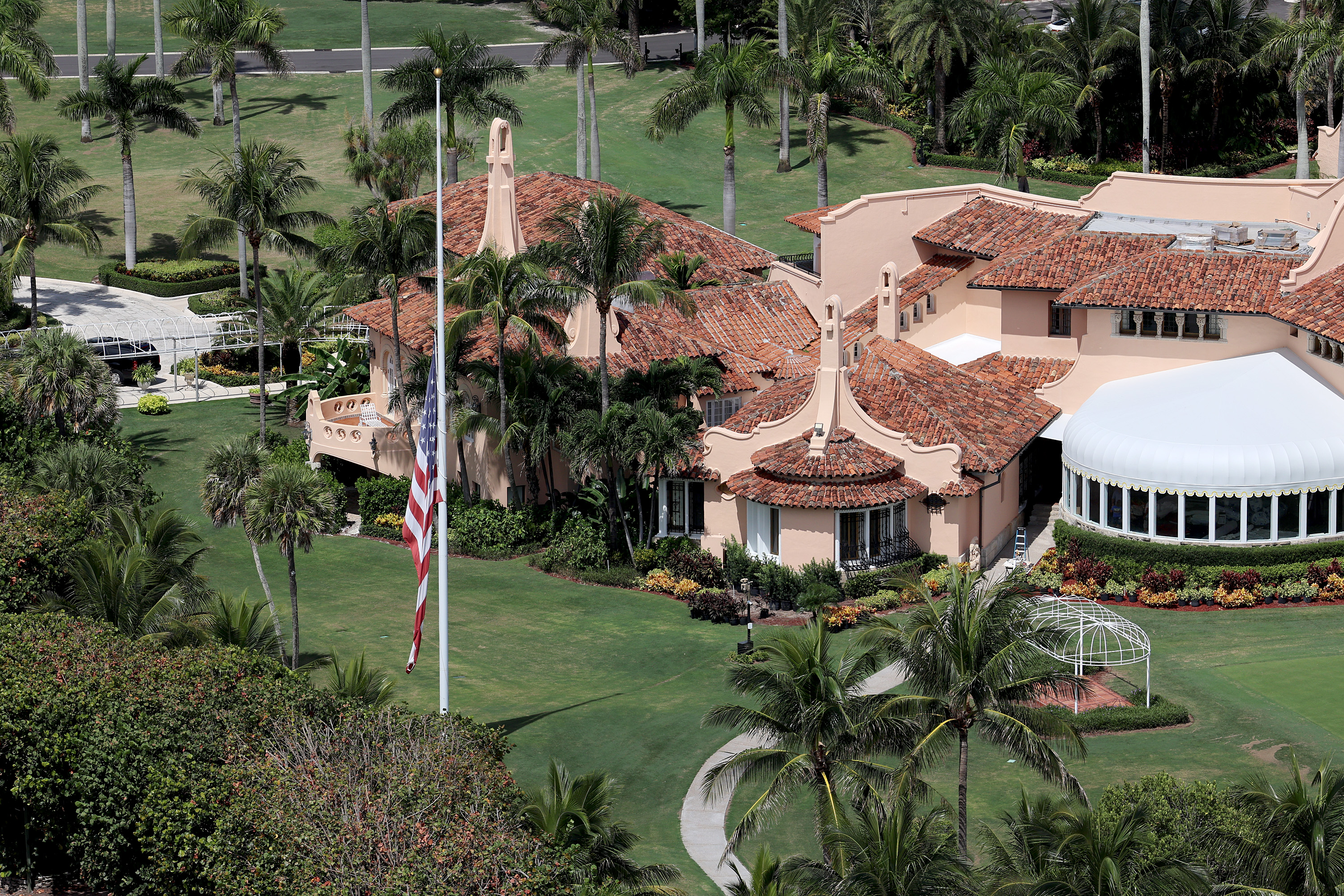 Aerial view of President Donald Trump's Mar-a-Lago estate on September 14, 2022, in Palm Beach, Florida | Source: Getty Images