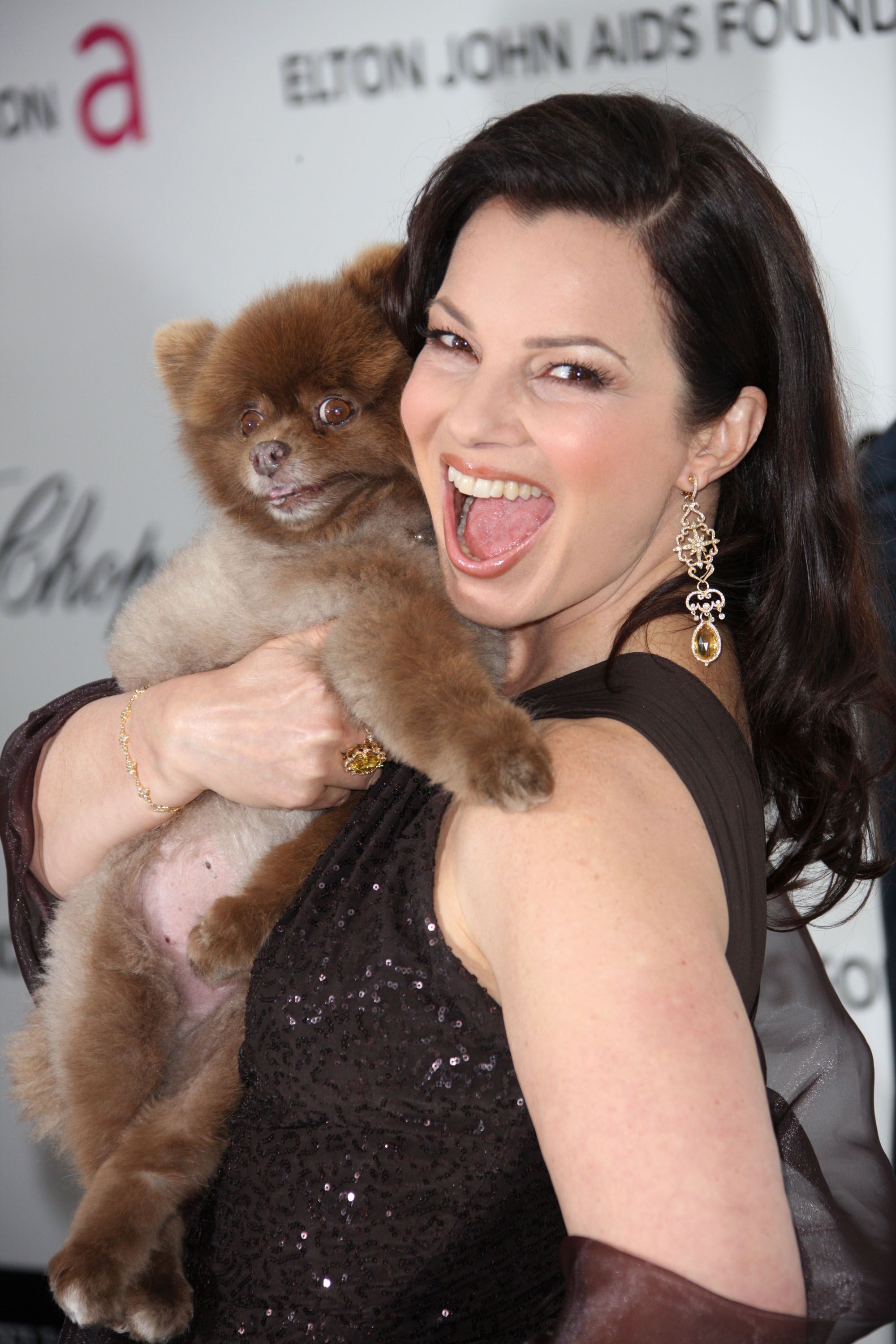 Actress Fran Drescher arrives at the 20th Annual Elton John AIDS Foundation's Oscar Viewing Party  | Getty Images