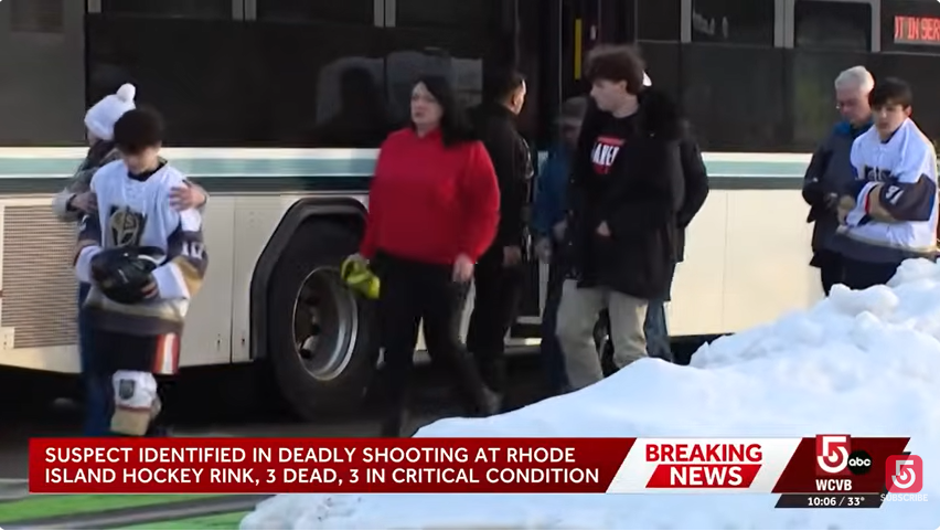 Students, families, and supporters leaving the tragedy's scene, from a post dated February 17, 2026 | Source: Youtube/@WCVB