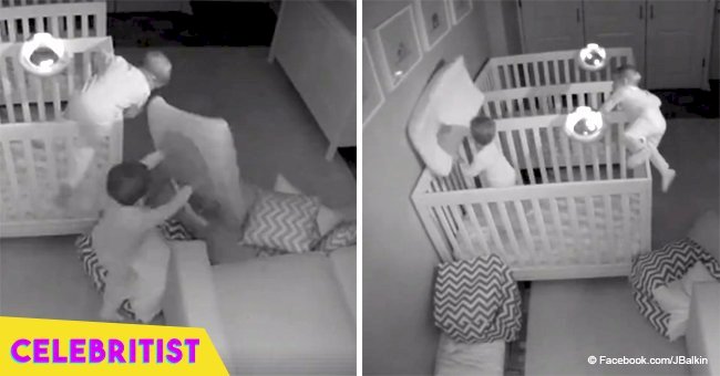 Twin toddlers escape from cribs to have overnight party in viral timelapse video