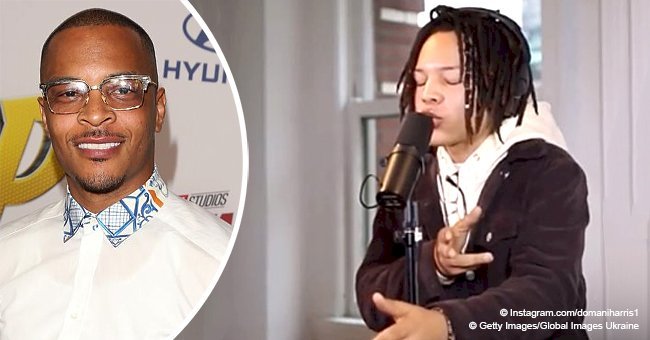 T.I.'s son Domani looks like him & proves he inherited dad's musical talent in new video 