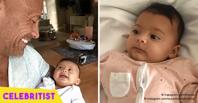 Dwayne Johnson's cute conversation with his baby daughter quickly goes viral