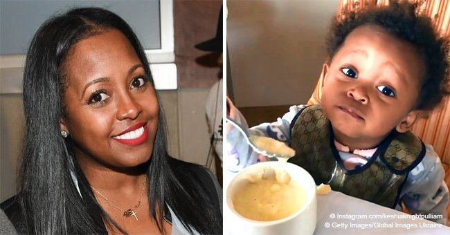 Keshia K. Pulliam melts hearts with videos of curly-haired daughter who pretends her grits are hot