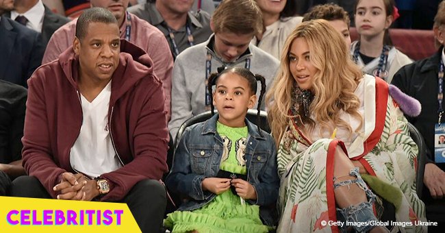 Blue Ivy seems disturbed on seeing her parents' risqué photos in video from concert