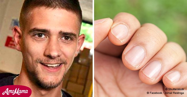 Father of two nearly died after he contracted a disease from biting his nails