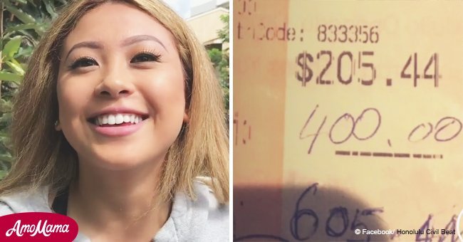 Strangers leave waitress a $400 tip. The next day, they came back and give her $10,000