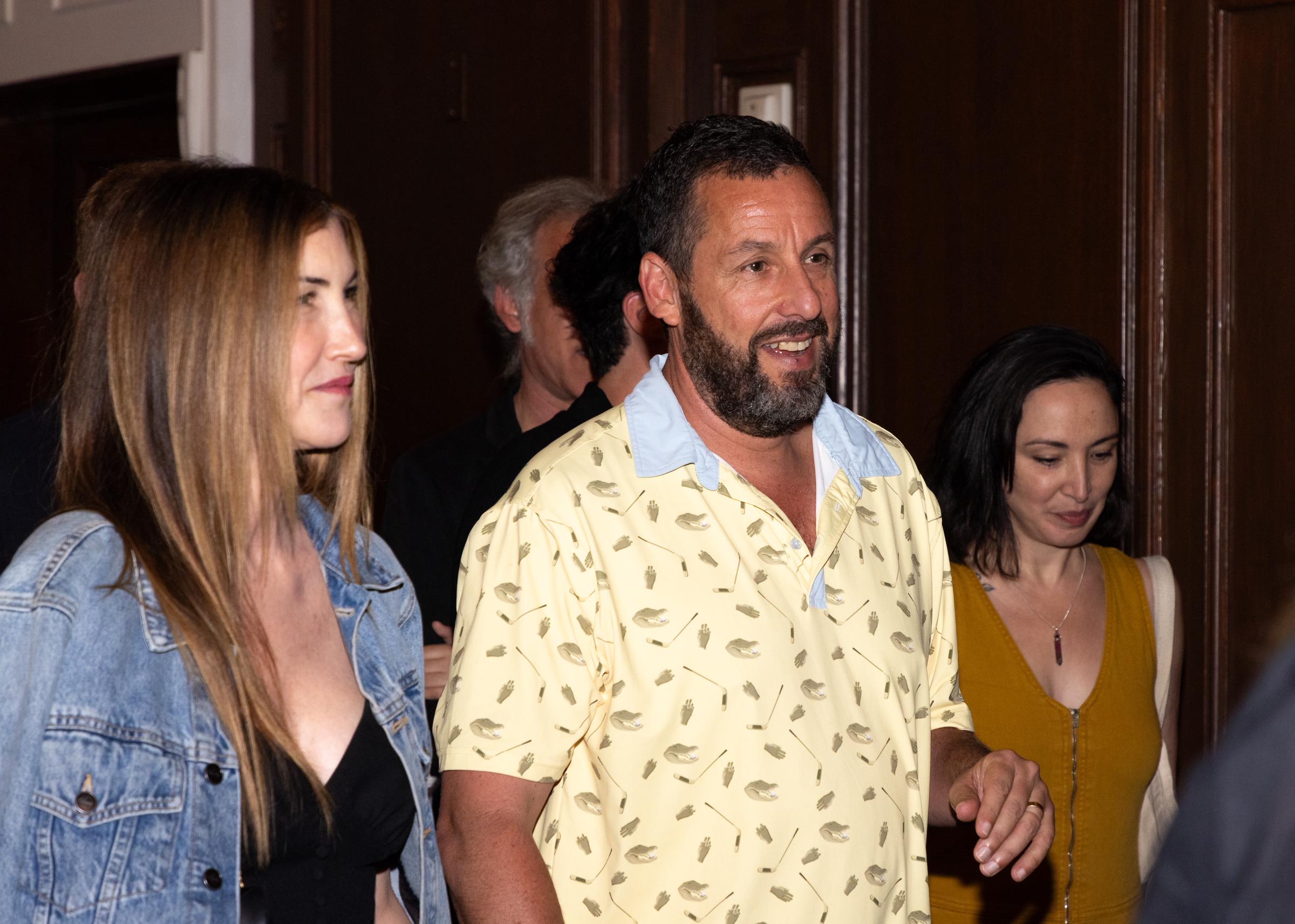 Jackie and Adam Sandler at the "Adam Sandler: Love You" special screening in New York City on August 20, 2024 | Source: Getty Images