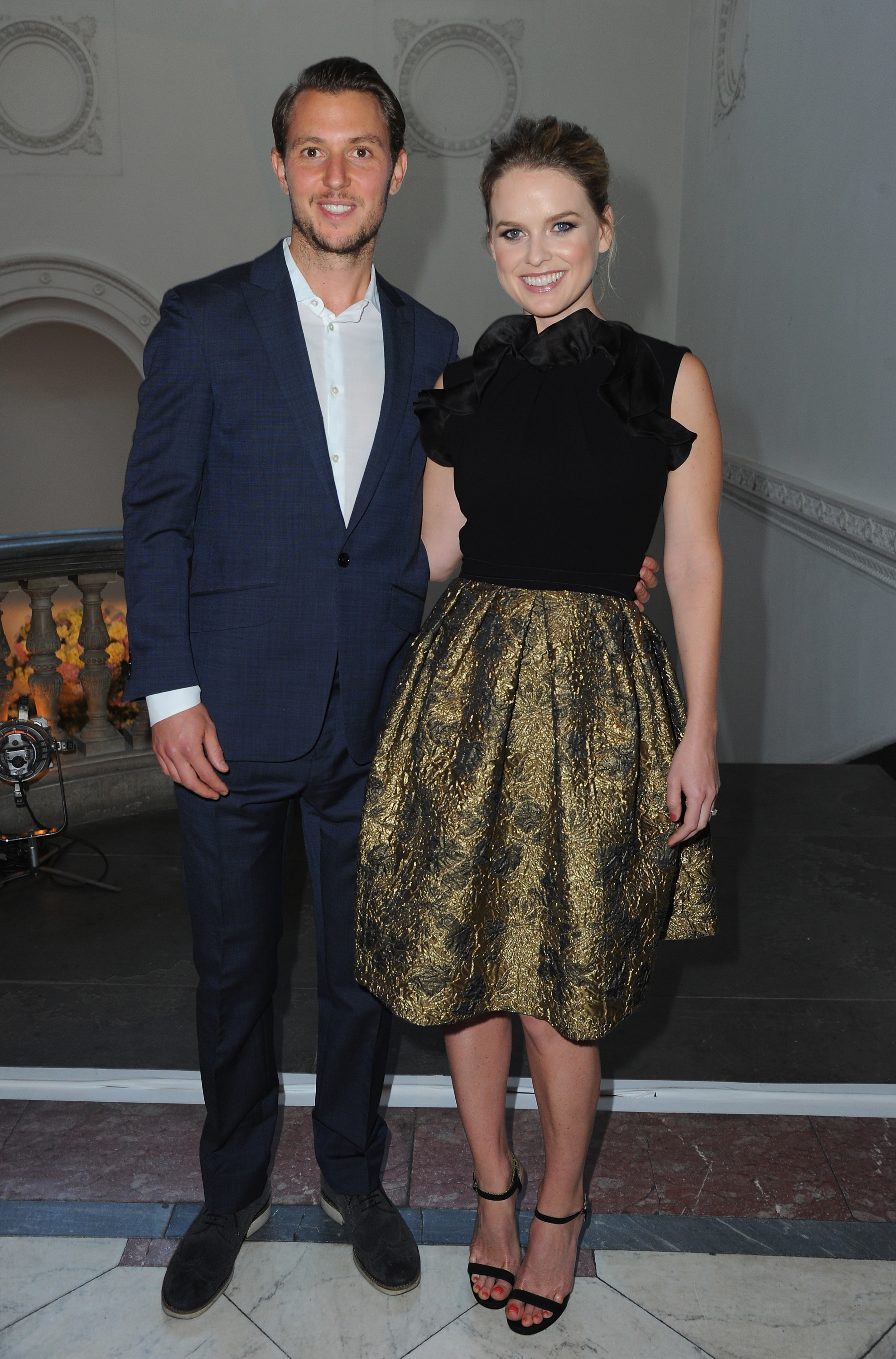 Alex Cowper-Smith and Alice Eve during a Max Mara London Flagship store event at the Royal Academy of Arts on May 20, 2015, in London, England. | Source: Getty Images