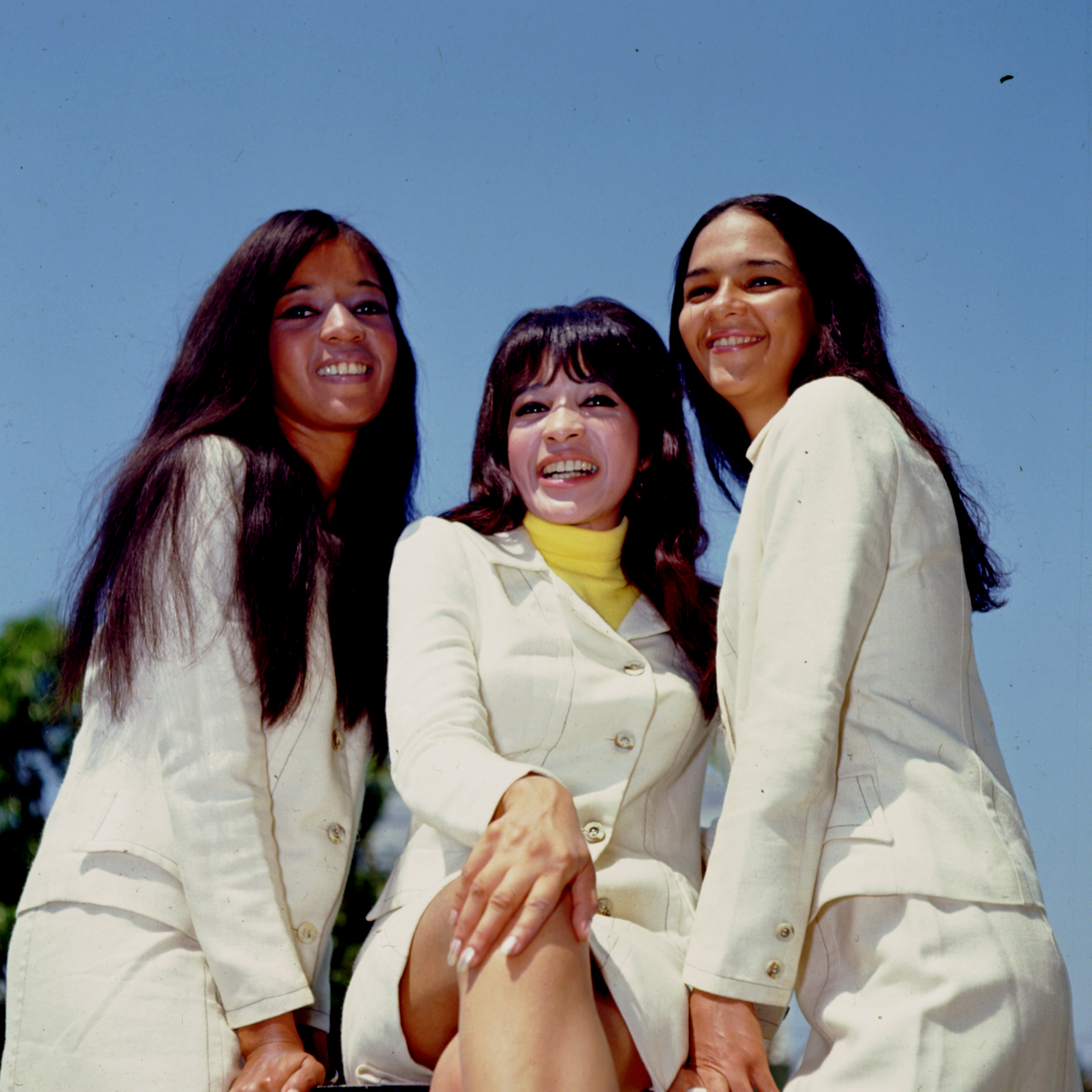 Estelle Bennett Vann, Ronnie Spector, and Nedra Talley Ross pose for a portrait in 1964 in Los Angeles, California | Source: Getty Images
