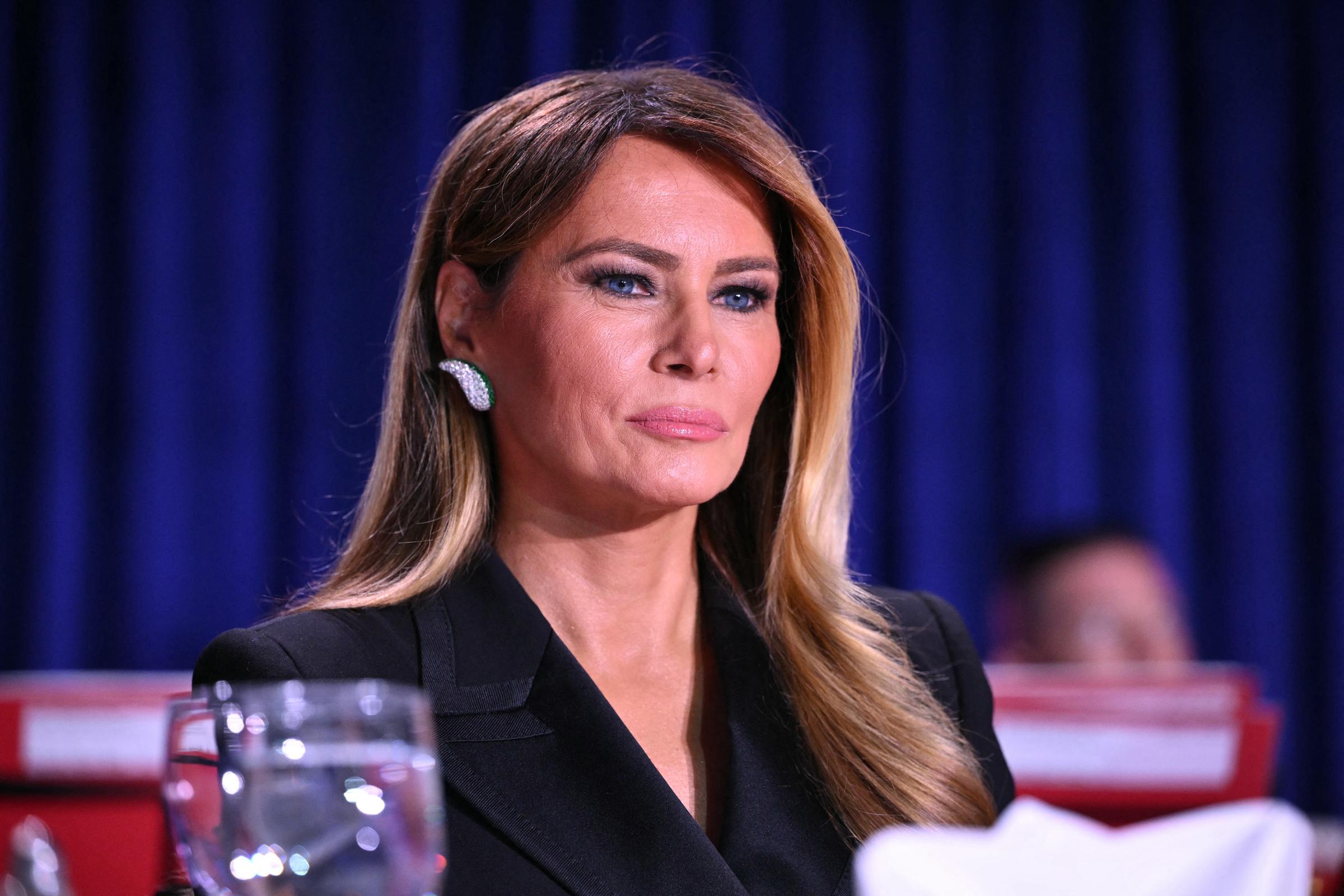 Melania Trump attends the White House Correspondents' dinner at the Washington Hilton in Washington, DC, on April 25, 2026 | Source: Getty Images