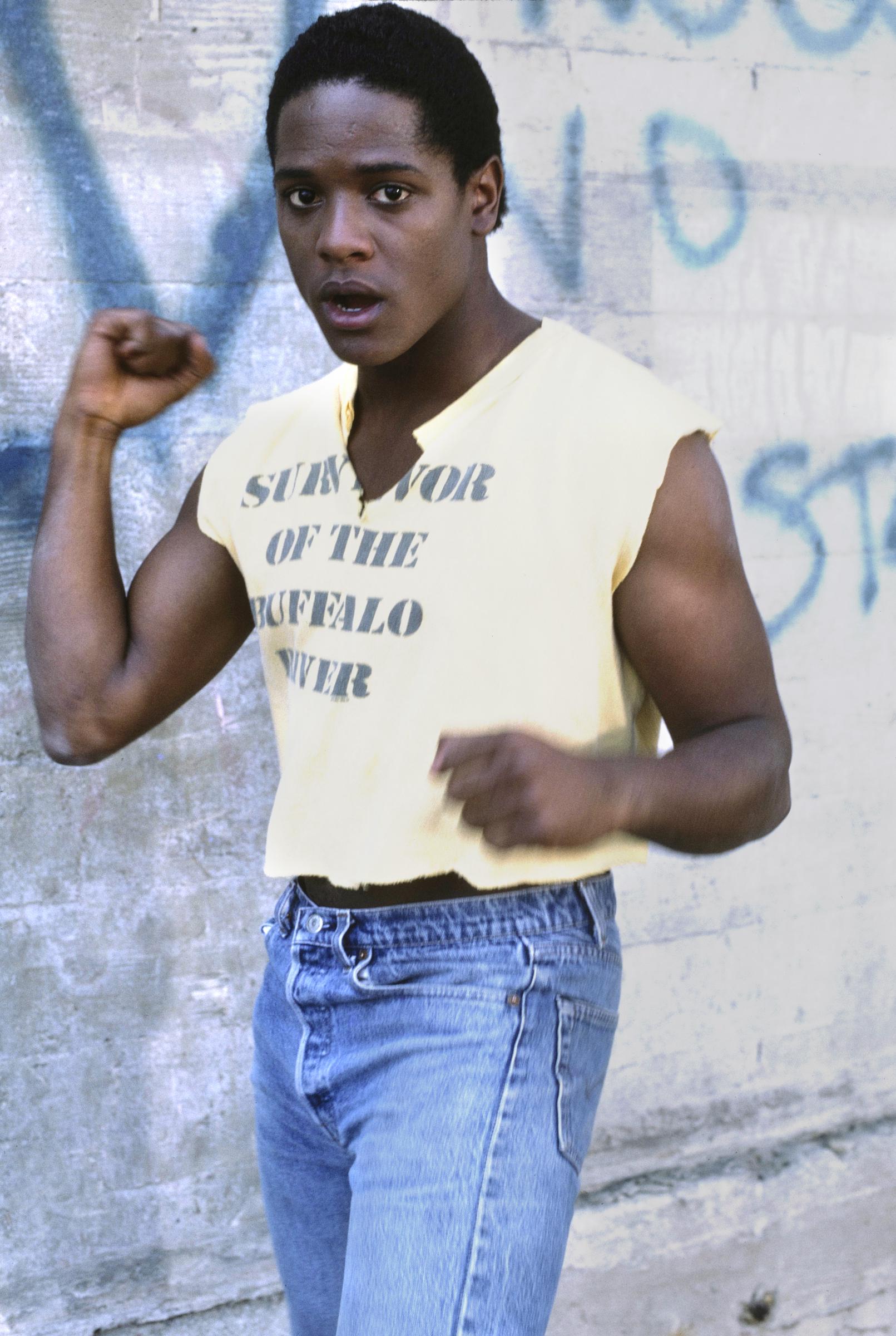 Blair Underwood as Terry Corsaro in "Downtown," a CBS television primetime police drama, on September 1, 1986, in Los Angeles | Source: Getty Images