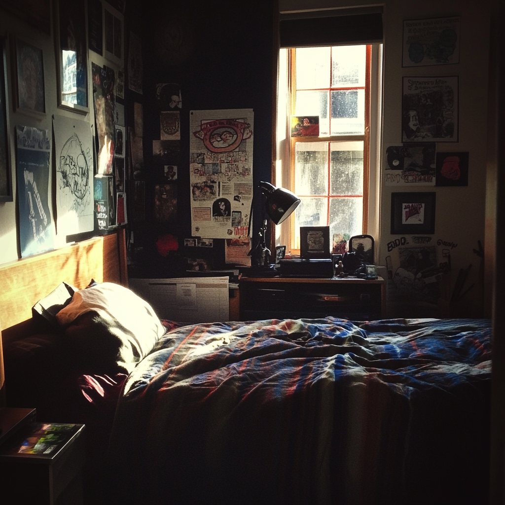 A teenage boy's room | Source: Midjourney