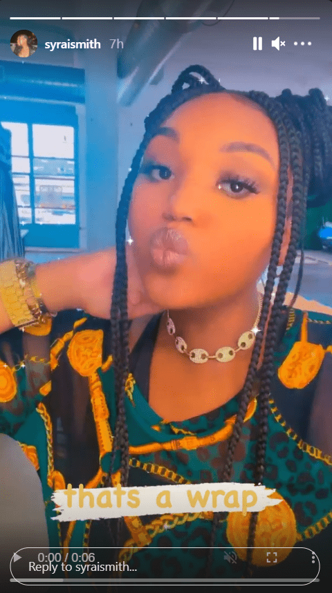A picture of Brandy's daughter Sy'Rai pouting at the camera | Photo: Instagram/syraismith