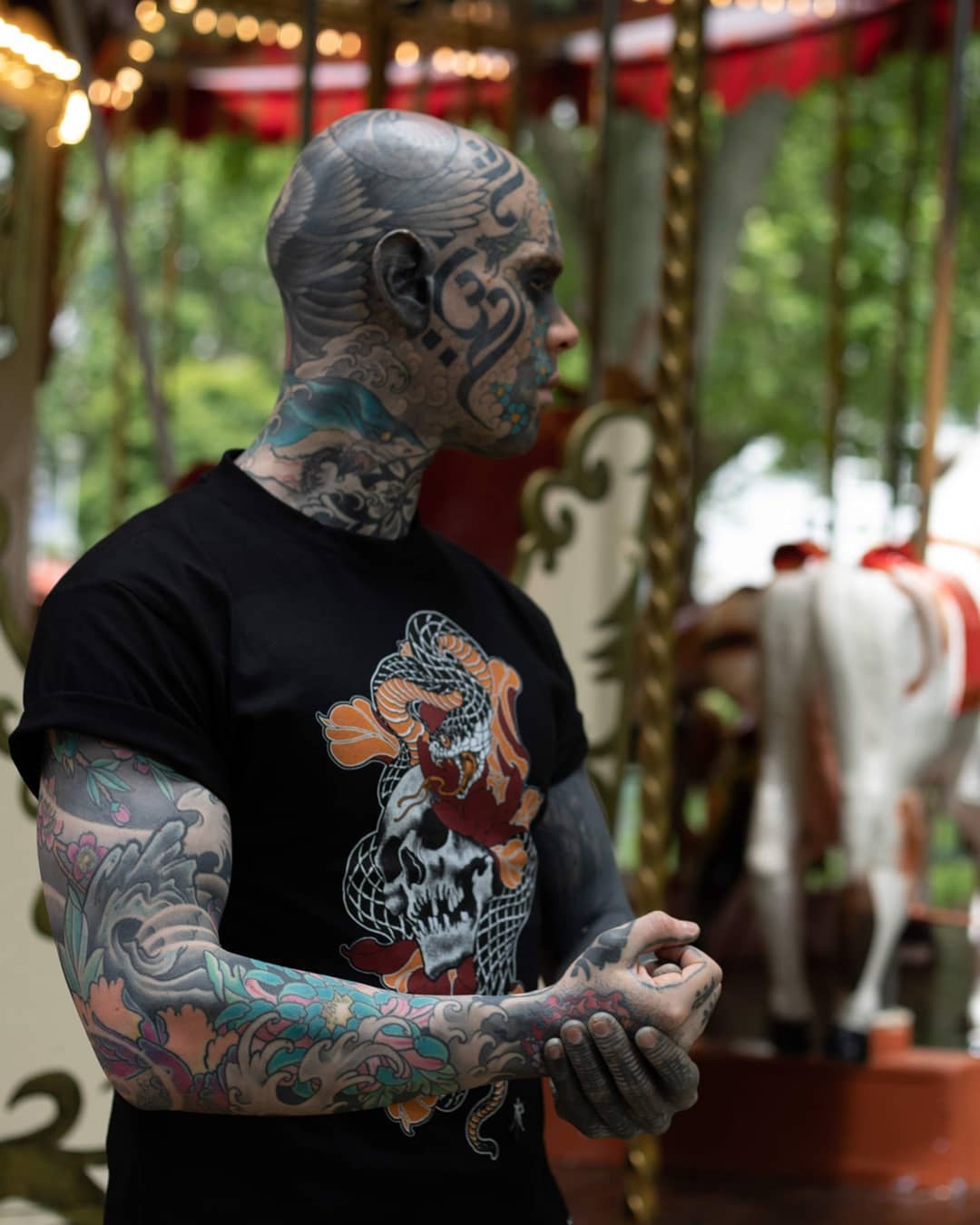 L'homme le plus tatoué de France | photo : facebook.com