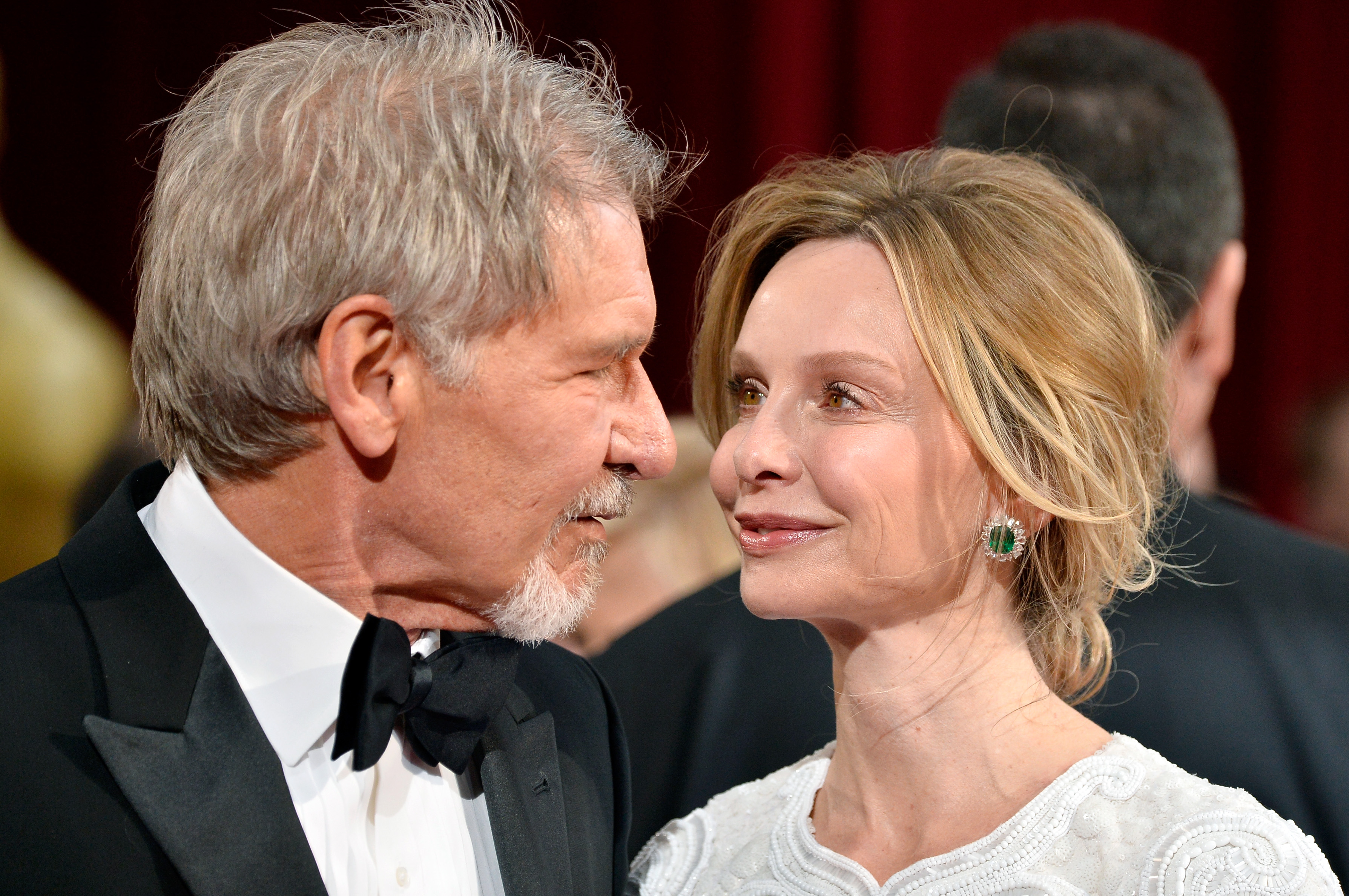 Harrison Ford (L) and Calista Flockhart attend the Oscars held at Hollywood & Highland Center on March 2, 2014 in Hollywood, California | Source: Getty Images