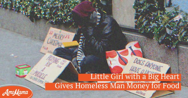 A little girl spots a homeless man & decides not to walk away | Photo: Shutterstock 
