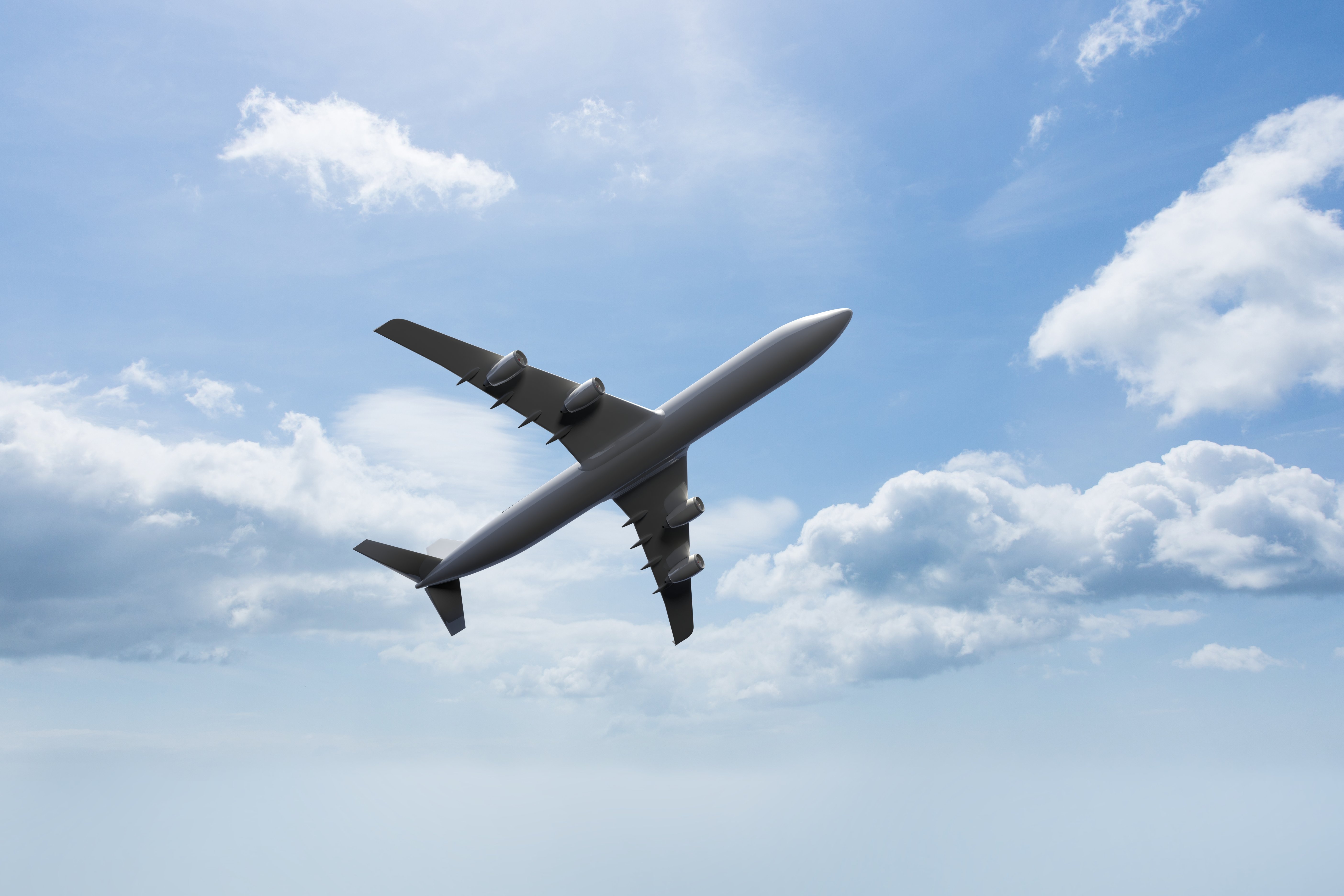 Avión visto desde abajo. │ Foto: Freepik