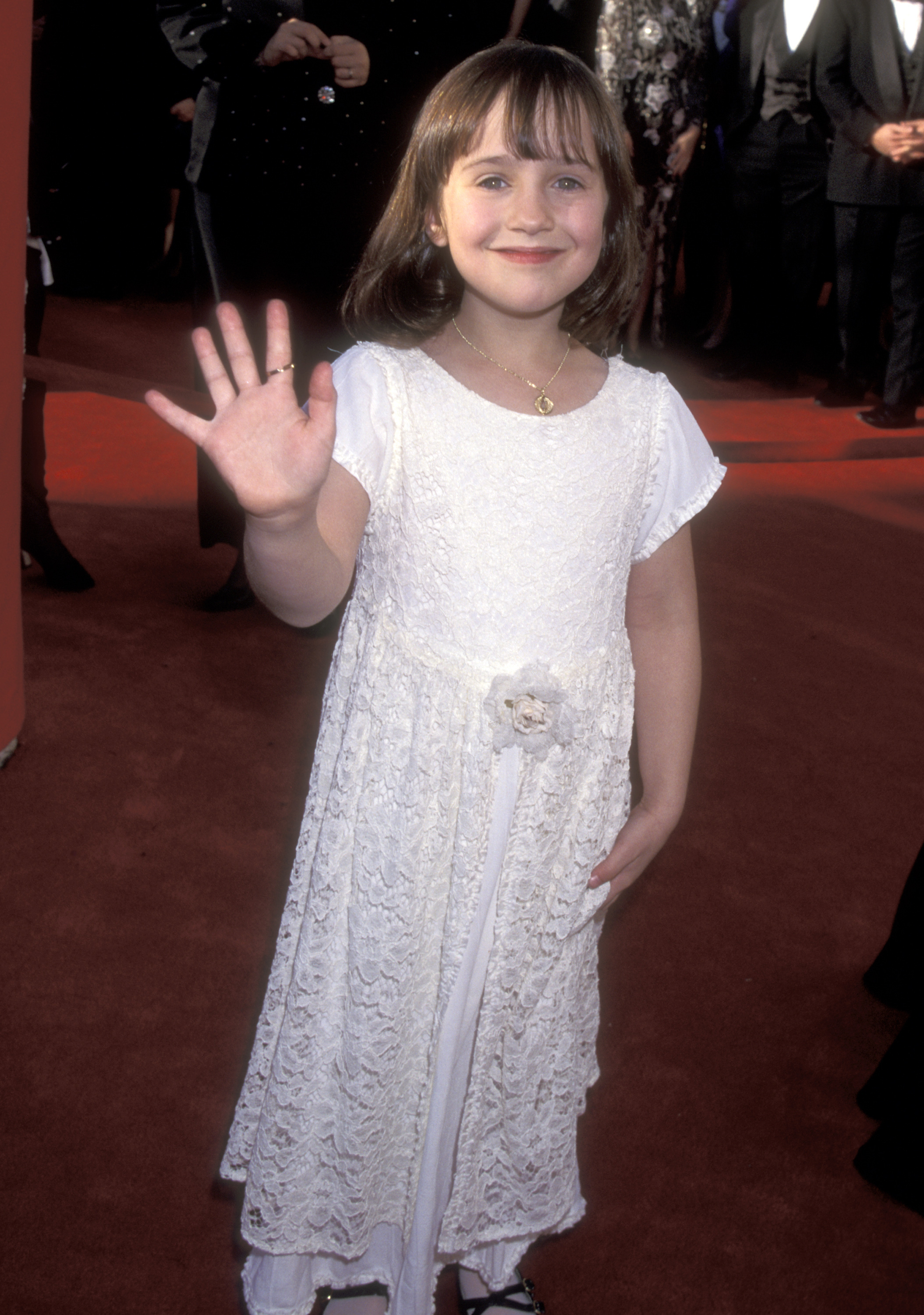 Mara Wilson attends the 67th Annual Academy Awards at Shrine Auditorium in Los Angeles, California, on March 27, 1995. | Source: Getty Images