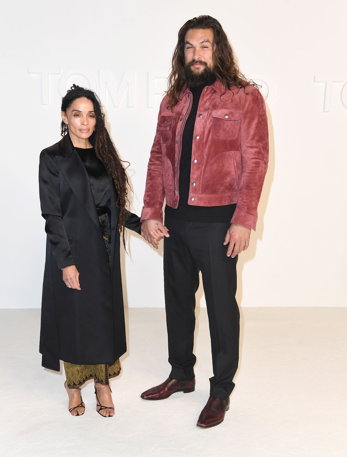 Jason Momoa and Lisa Bonet at the Tom Ford AW20 Show on February 7, 2020, in Hollywood, California. Known for their unique style and chemistry, the pair turned heads at the event, highlighting their powerful bond and Jason’s admiration for Lisa’s timeless fashion sense. | Source: Getty Images