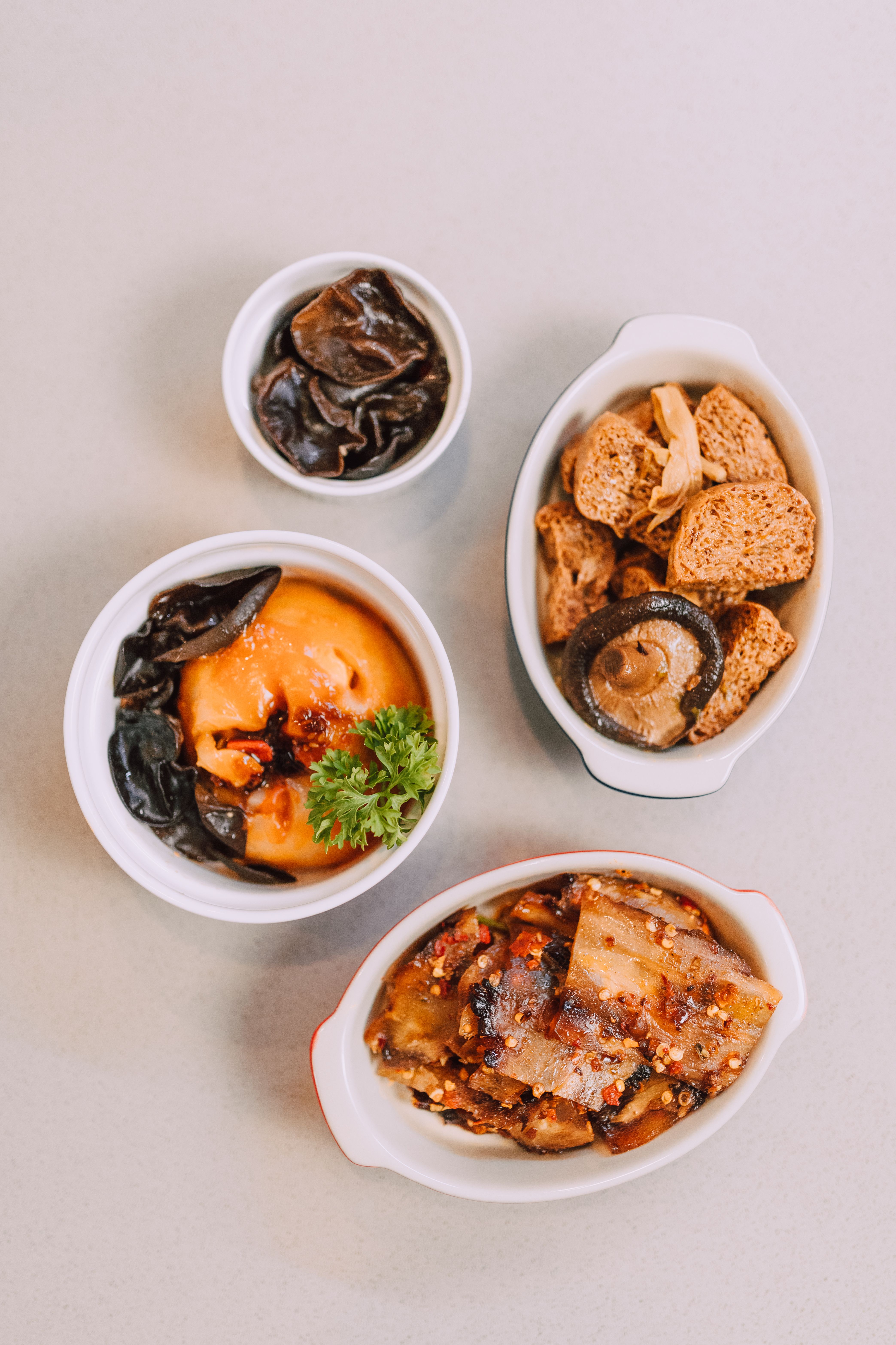 Food in ceramic dishes | Source: Pexels