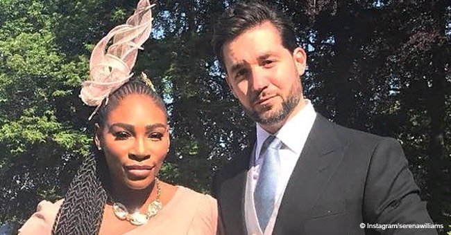 Serena Williams stuns in black bodycon dress, stepping out with her baby daughter and husband