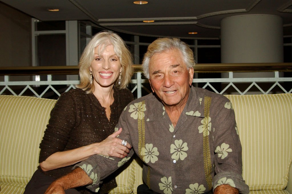 Peter Falk and Shera Danese at the 11th Annual Amanda Foundation Comedy Night and Silent Auction in Santa Monica | Source: Getty Images