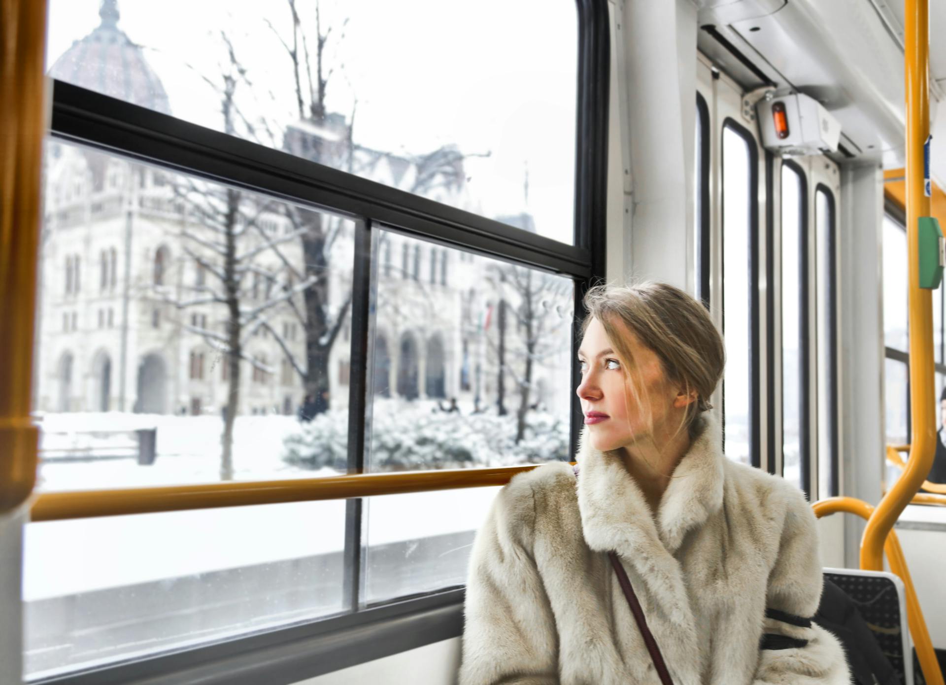 A woman traveling in a commuter bus | Source: Pexels