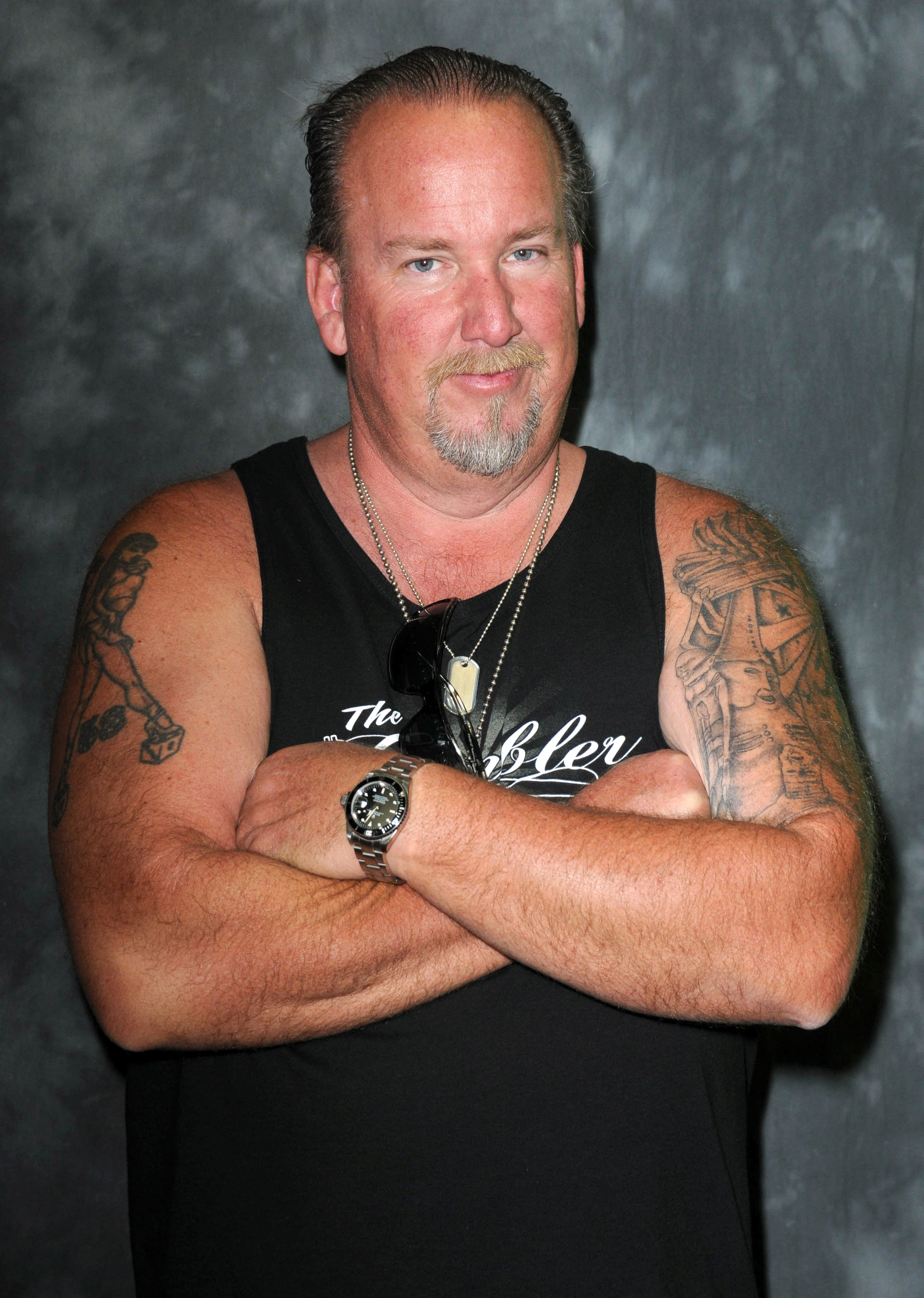 Darrell Sheets at Jarrod Schultz & Brandi Schultz's 2nd Year Of "Storage Wars" Party in Tustin, California on March 3, 2012. | Source: Getty Images