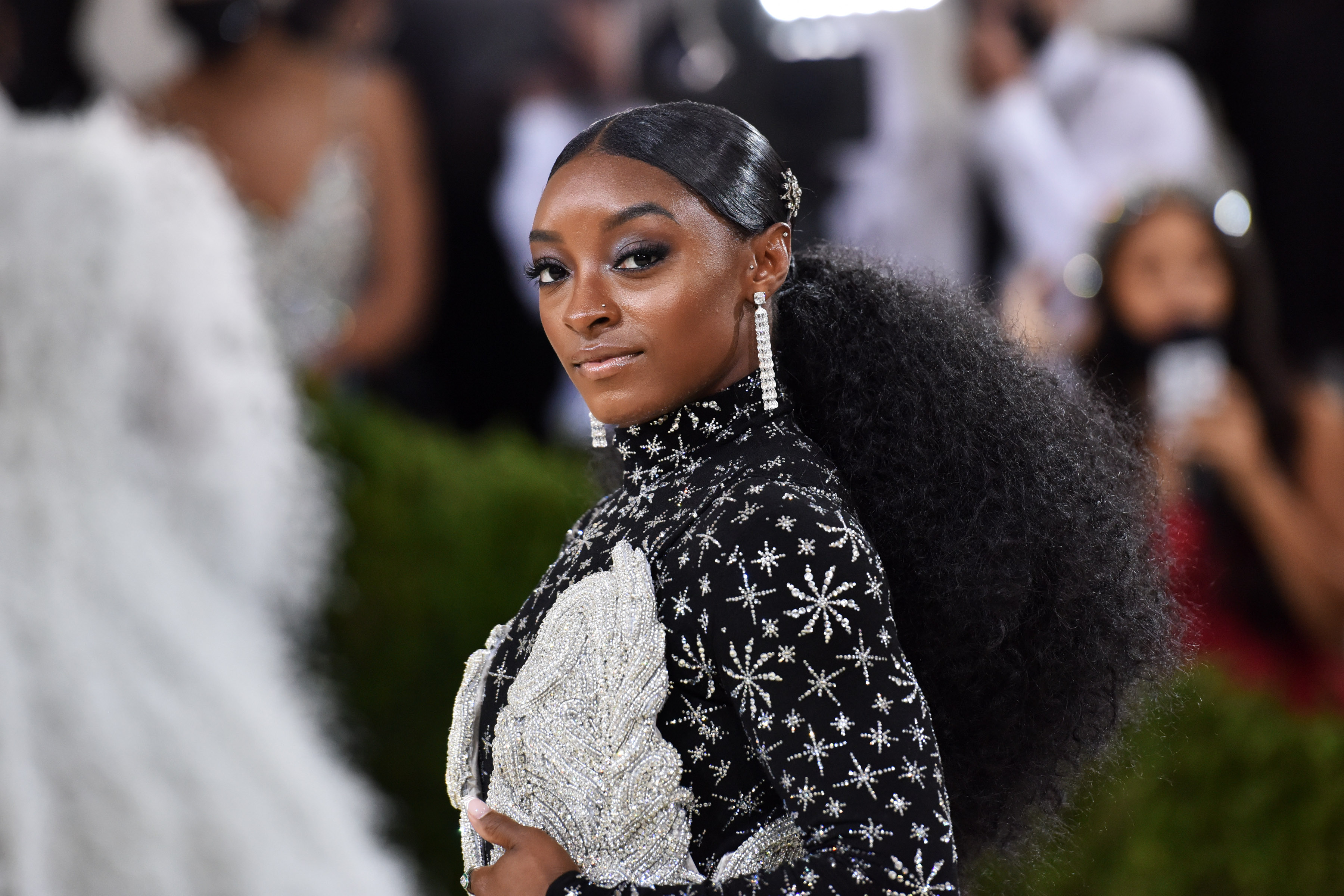Simone Biles at the 2021 Costume Institute Benefit - In America: A Lexicon of Fashion at the Metropolitan Museum of Art on September 13, 2021 in New York City | Source: Getty Images