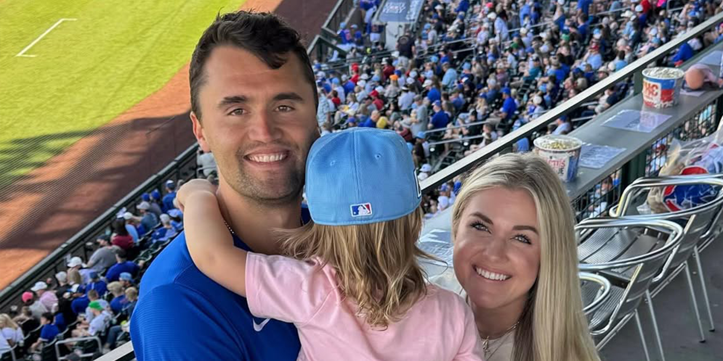 Charlie and Erika Kirk with their daughter | Source: Instagram/charliekirk1776