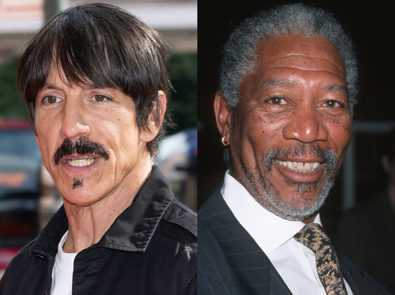 Anthony Kiedis | Morgan Freeman | Source: Getty Images