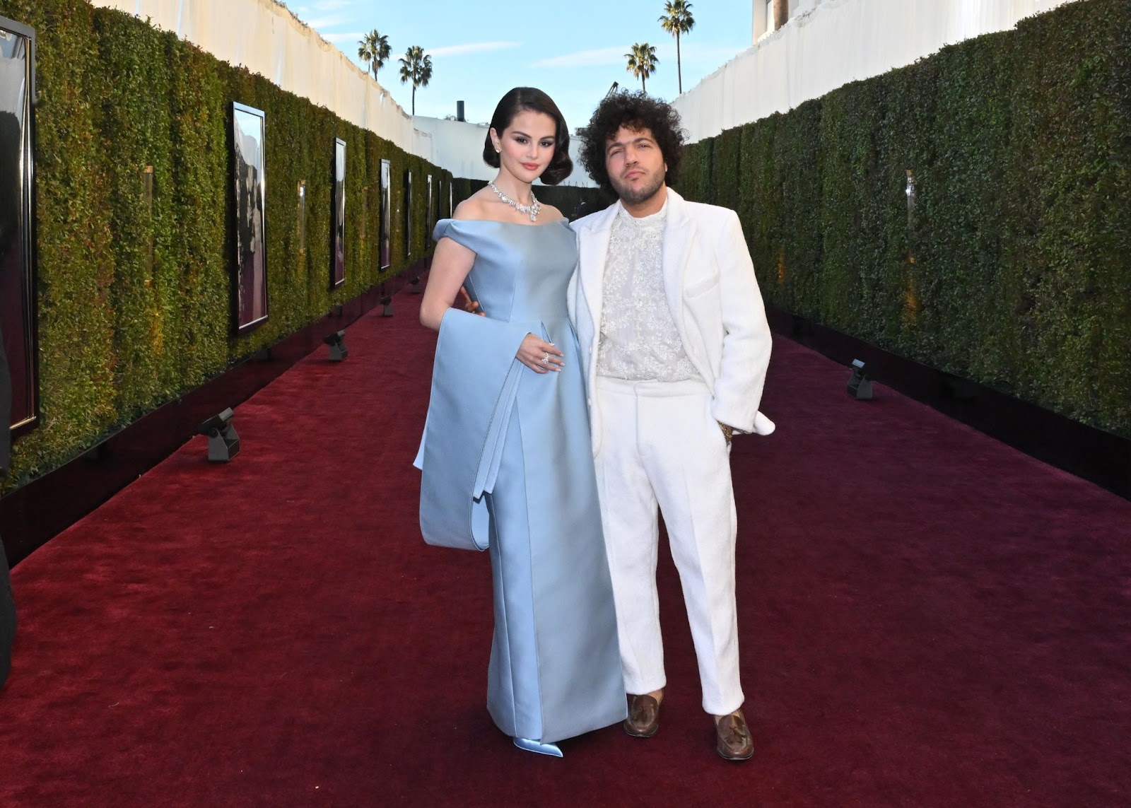 Selena Gomez and Benny Blanco during the 82nd Annual Golden Globes. | Source: Getty Images