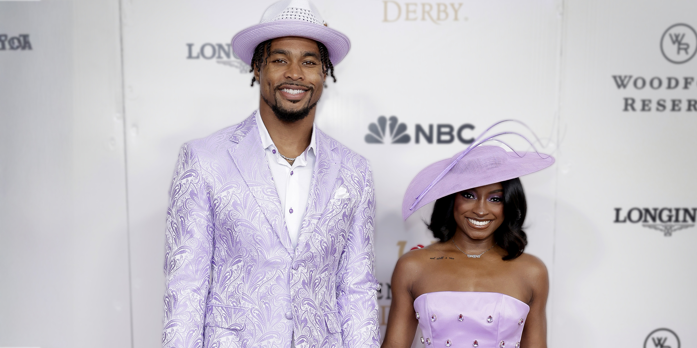 Jonathan Owens and Simone Biles. | Source: Getty Images