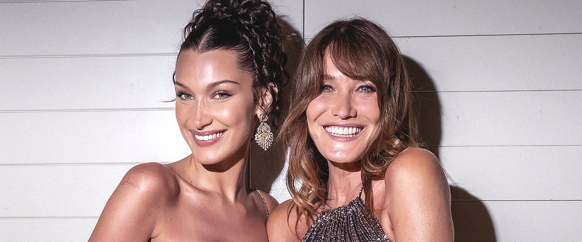 Bella Hadid et Carla Bruni assistent au dîner Dior lors du 74e Festival de Cannes annuel le 10 juillet 2021 à Cannes, France. | Photo : Getty Images