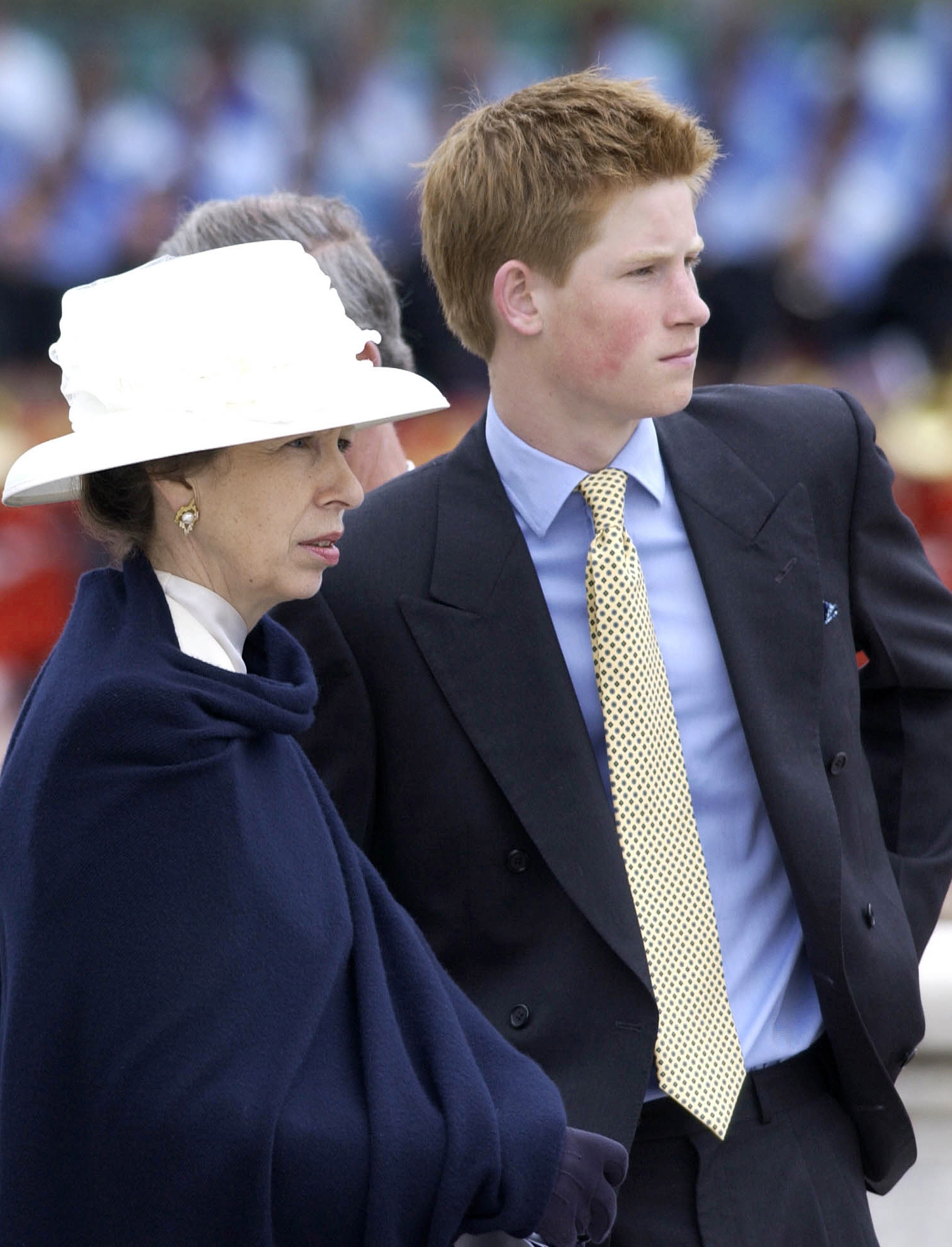 Princess Anne and Prince Harry on June 4, 2002 | Source: Getty Images