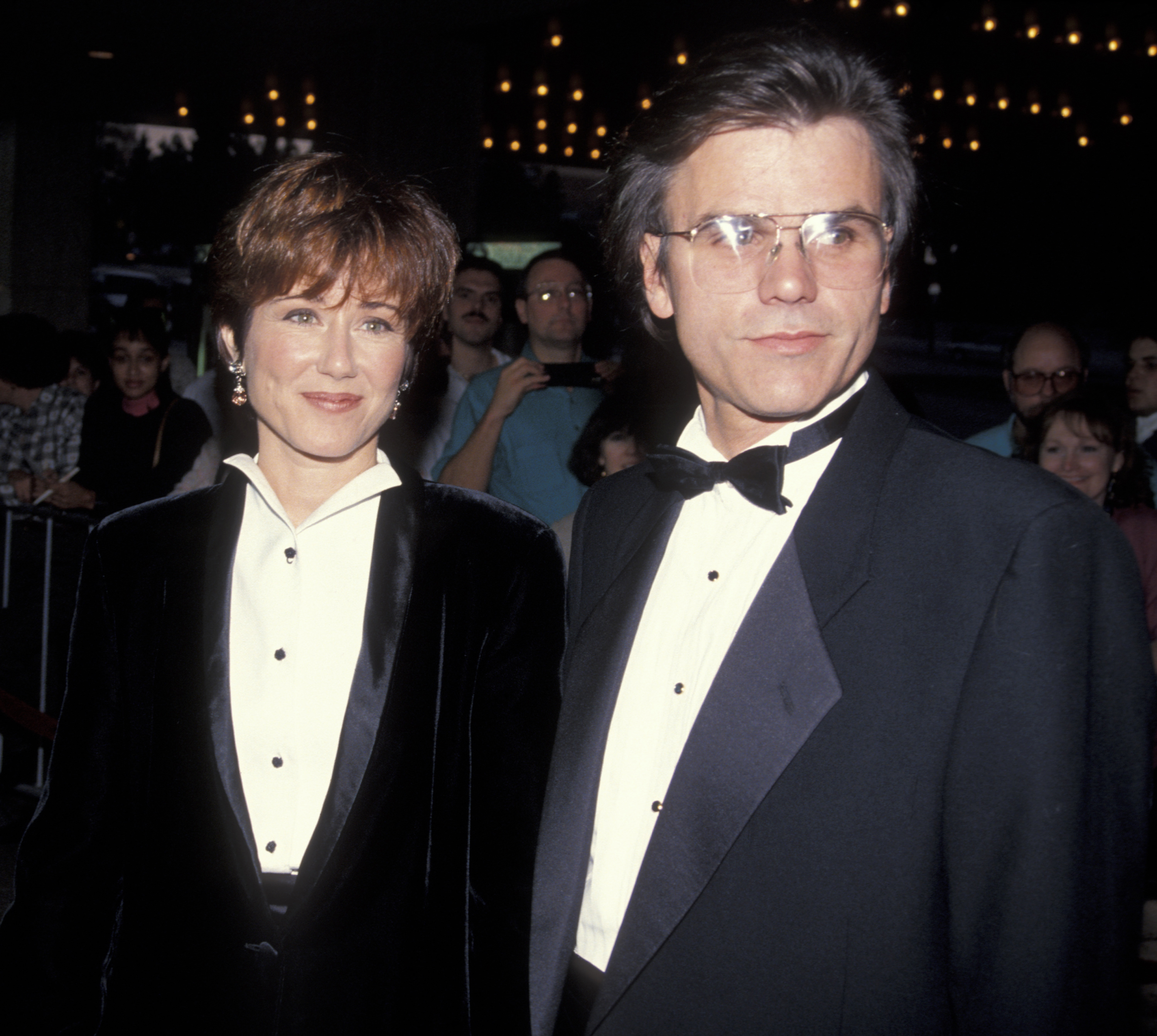 Mary McDonnell and Randle Mell on December 15, 1991 in Century City, California | Source: Getty Images
